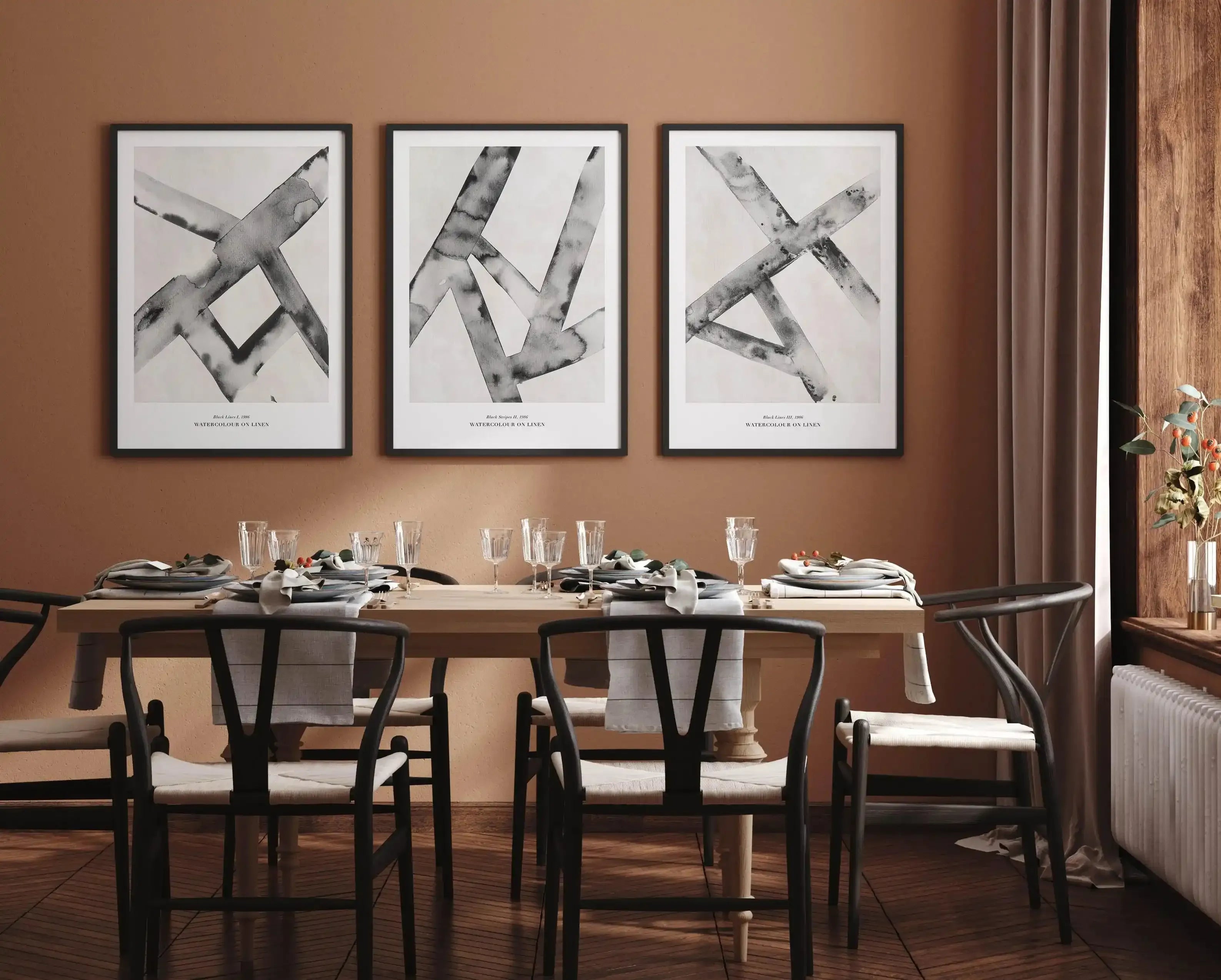 Black Lines III Art Print-PRINT-Olive et Oriel-Olive et Oriel-Buy-Australian-Art-Prints-Online-with-Olive-et-Oriel-Your-Artwork-Specialists-Austrailia-Decorate-With-Coastal-Photo-Wall-Art-Prints-From-Our-Beach-House-Artwork-Collection-Fine-Poster-and-Framed-Artwork