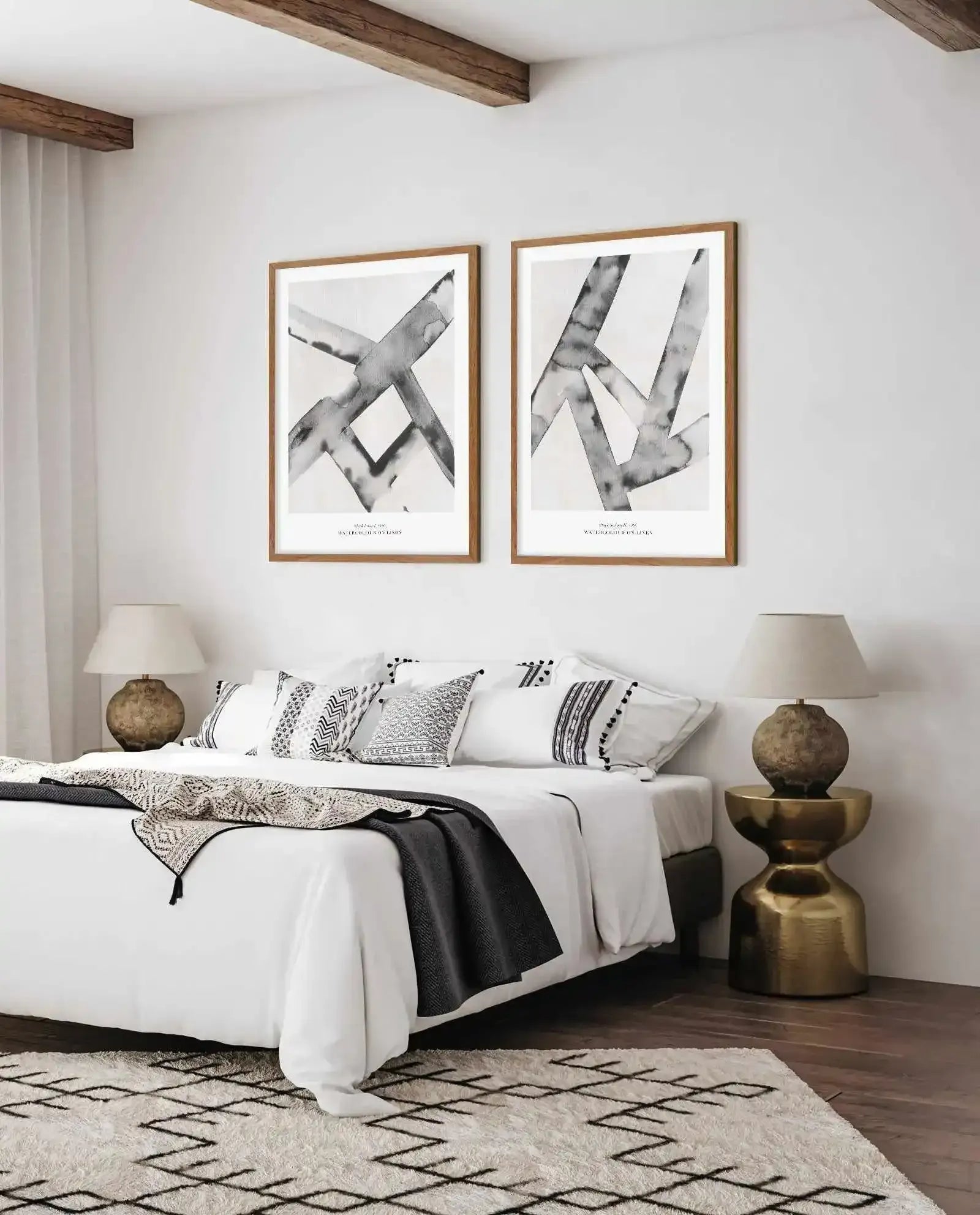 Black Lines I Art Print-PRINT-Olive et Oriel-Olive et Oriel-Buy-Australian-Art-Prints-Online-with-Olive-et-Oriel-Your-Artwork-Specialists-Austrailia-Decorate-With-Coastal-Photo-Wall-Art-Prints-From-Our-Beach-House-Artwork-Collection-Fine-Poster-and-Framed-Artwork