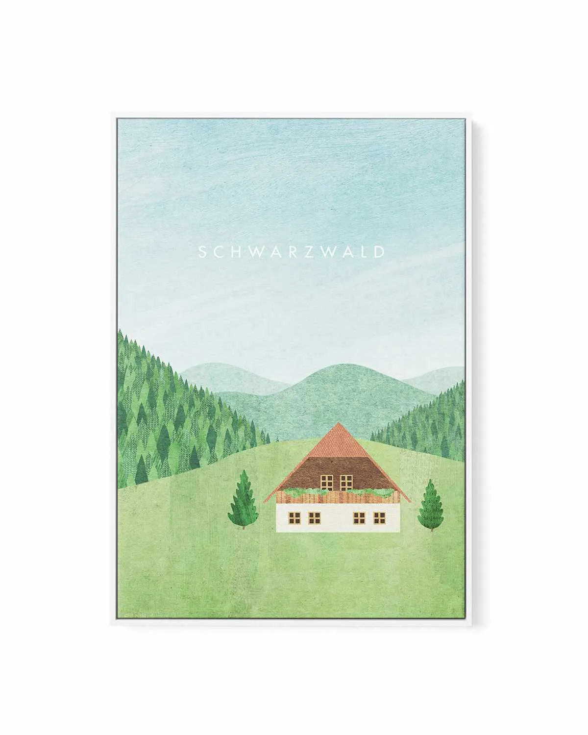 Blackforest by Henry Rivers | Framed Canvas Art Print from Olive et Oriel where you can shop wallpaper and artworks online