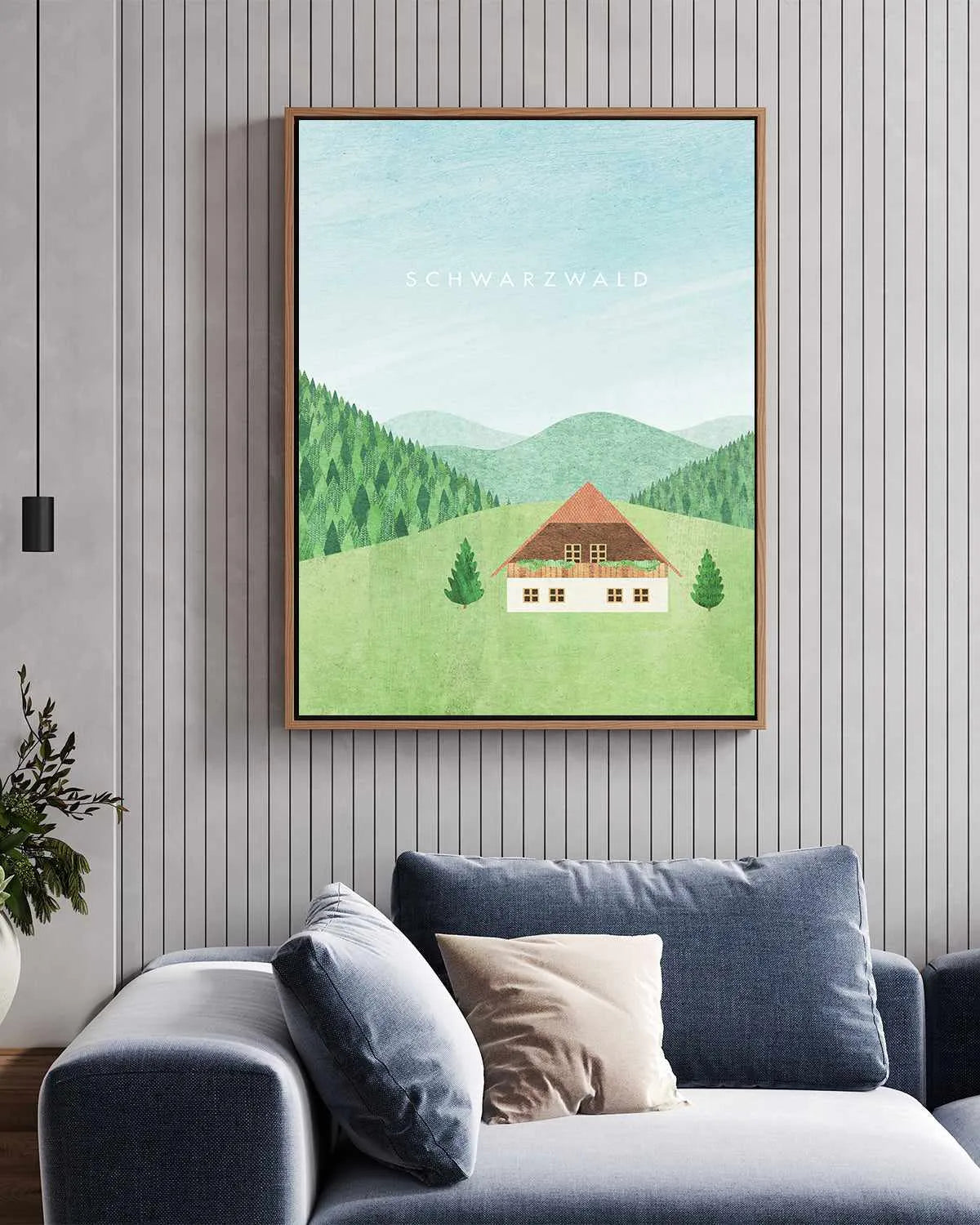 Blackforest by Henry Rivers | Framed Canvas Art Print from Olive et Oriel where you can shop wallpaper and artworks online