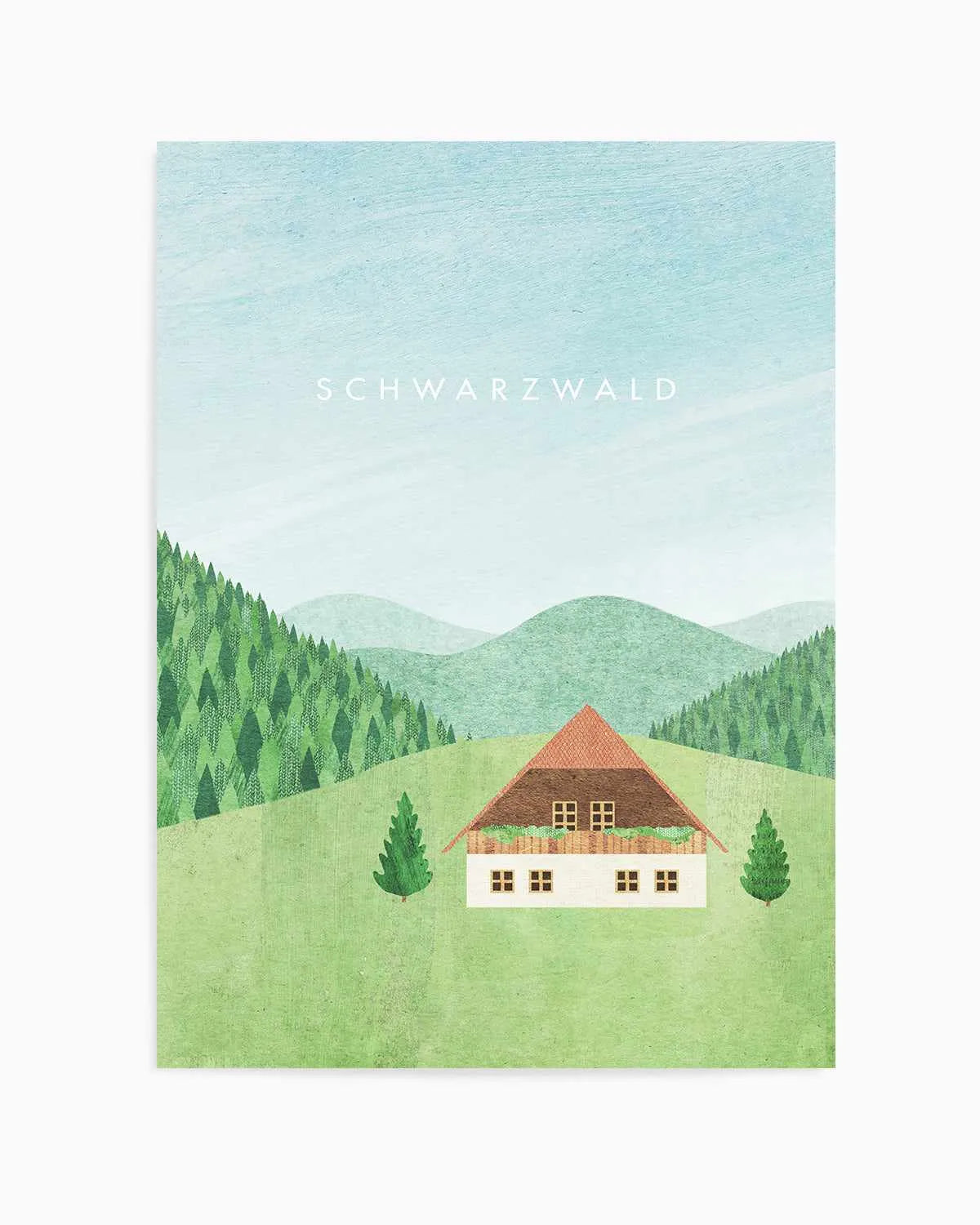 Blackforest by Henry Rivers Art Print from Olive et Oriel where you can shop wallpaper and artworks online