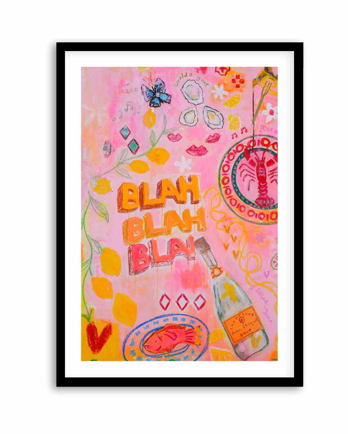 Blah Blah by Jackie Green | Art Print from Olive et Oriel where you can shop wallpaper and artworks online