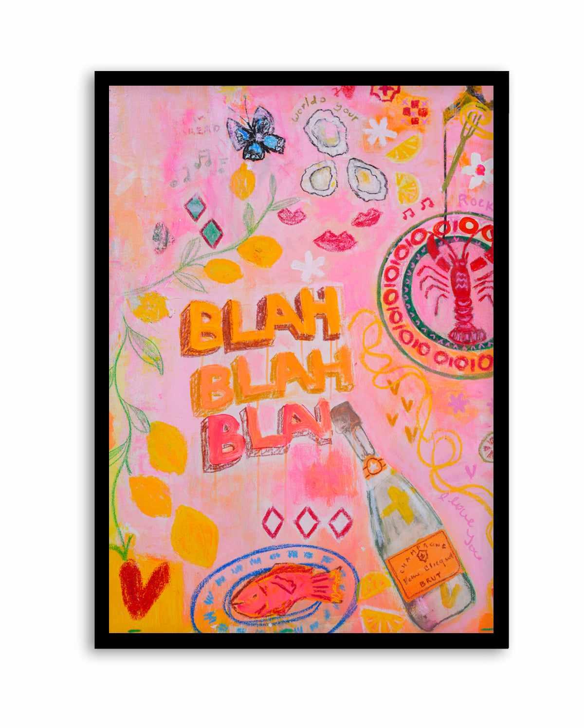 Blah Blah by Jackie Green | Art Print from Olive et Oriel where you can shop wallpaper and artworks online