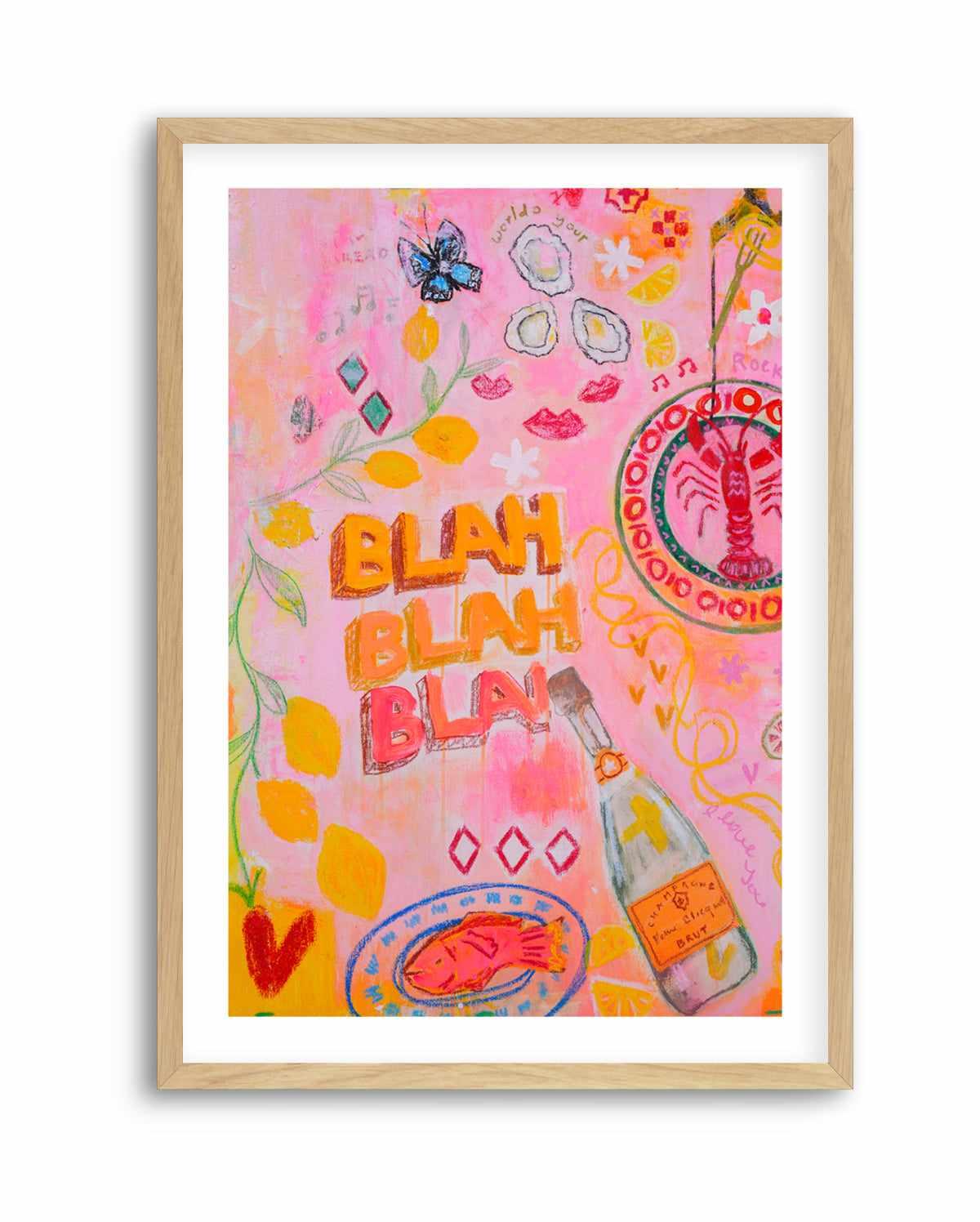 Blah Blah by Jackie Green | Art Print from Olive et Oriel where you can shop wallpaper and artworks online