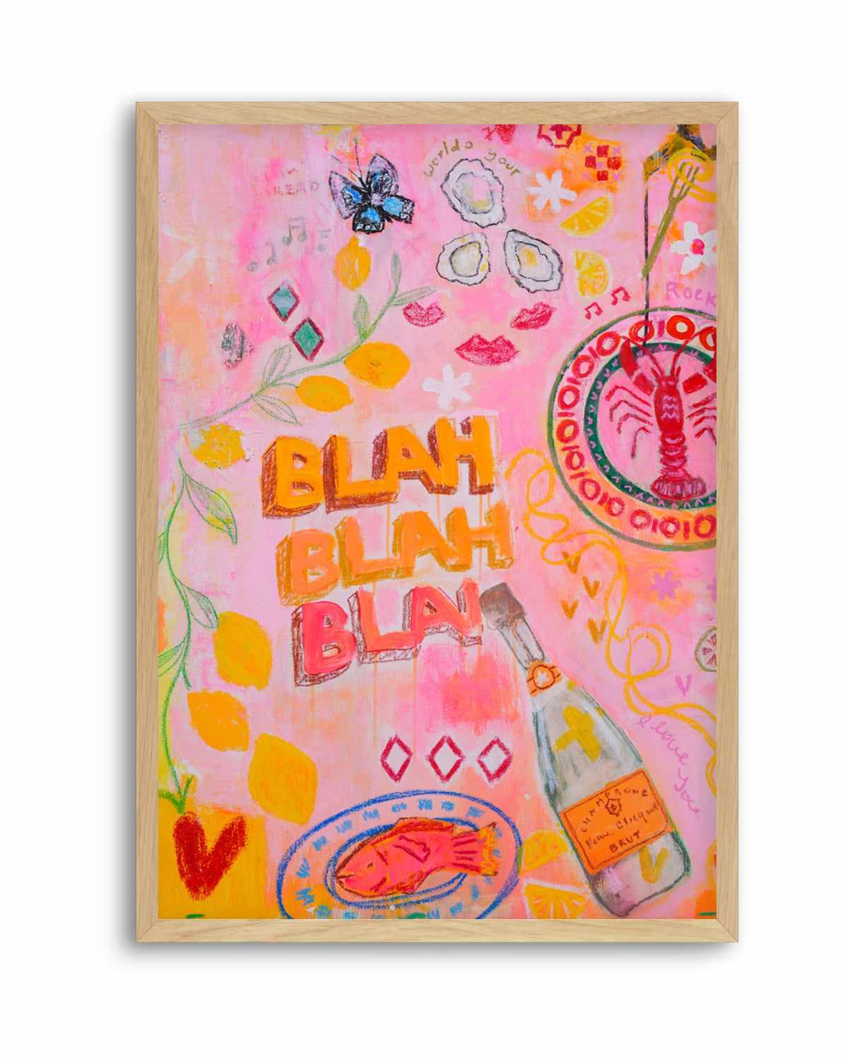 Blah Blah by Jackie Green | Art Print from Olive et Oriel where you can shop wallpaper and artworks online