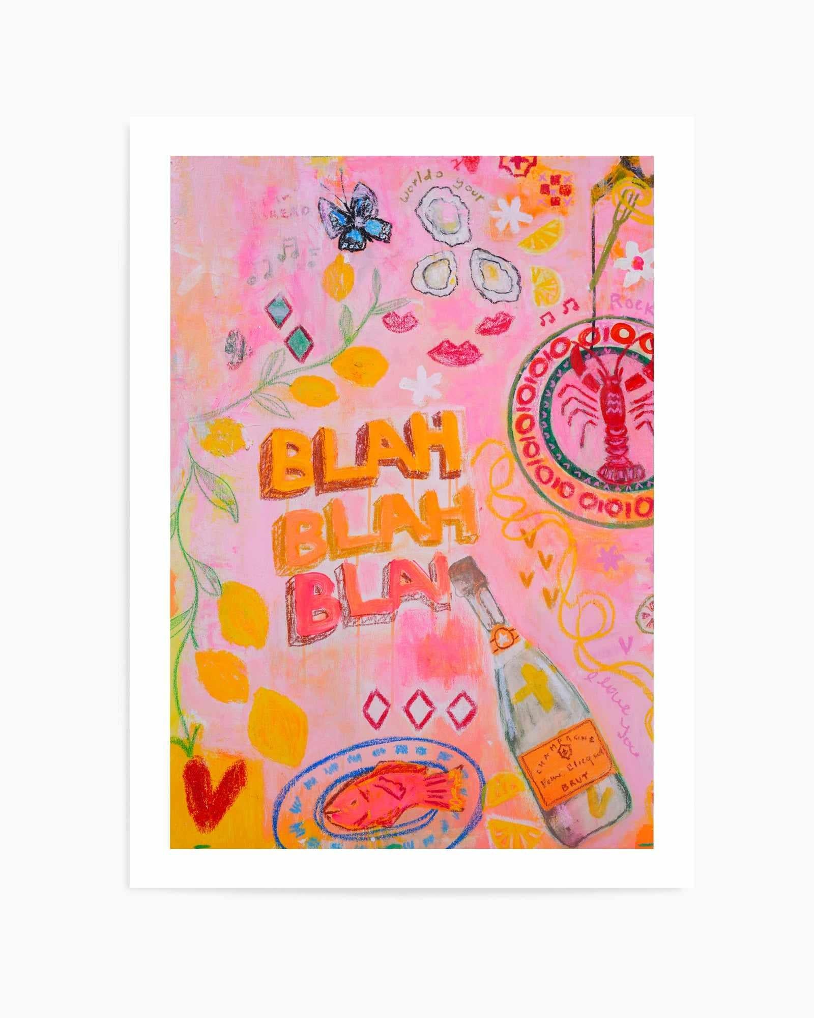 Blah Blah by Jackie Green | Art Print from Olive et Oriel where you can shop wallpaper and artworks online