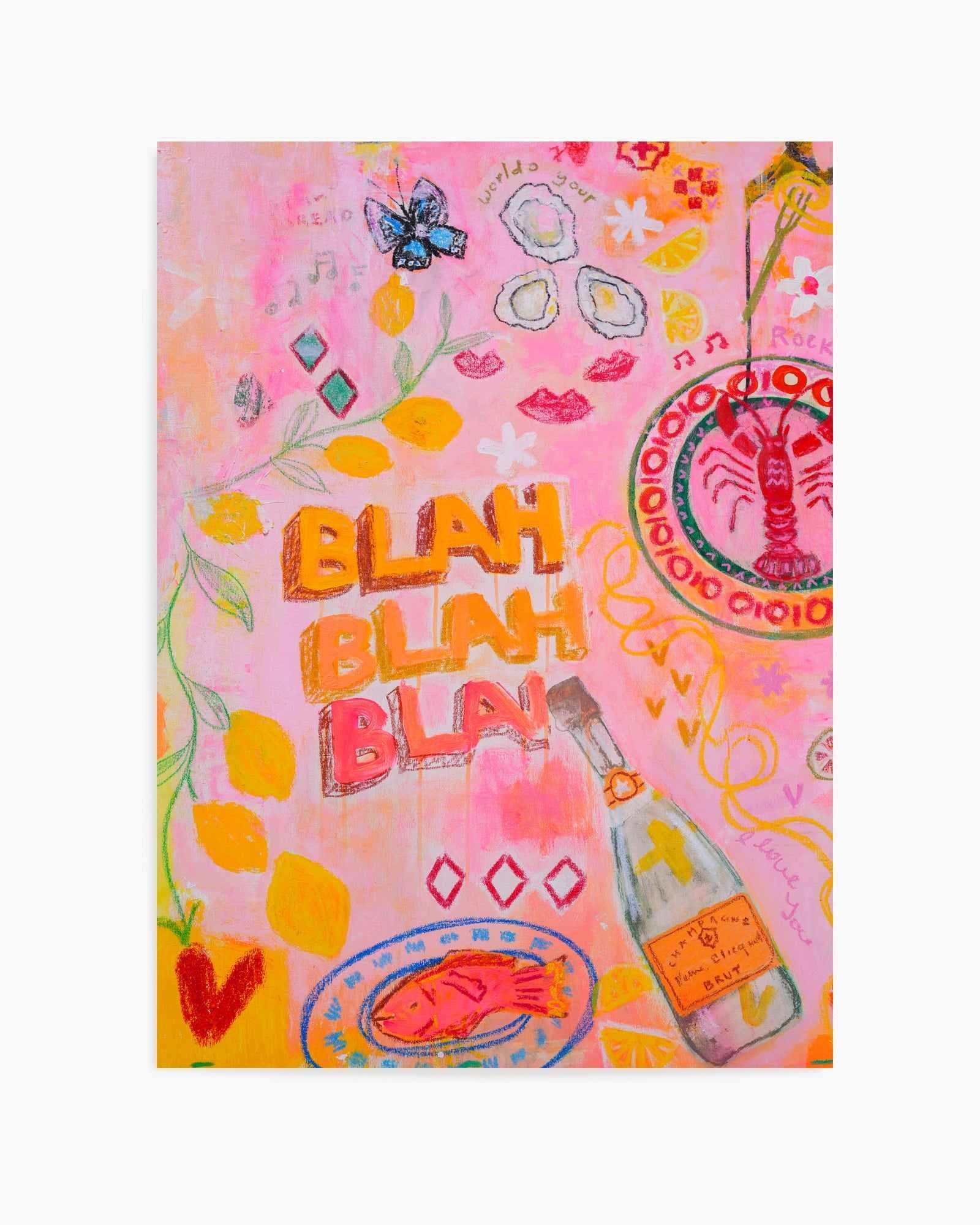 Blah Blah by Jackie Green | Art Print from Olive et Oriel where you can shop wallpaper and artworks online
