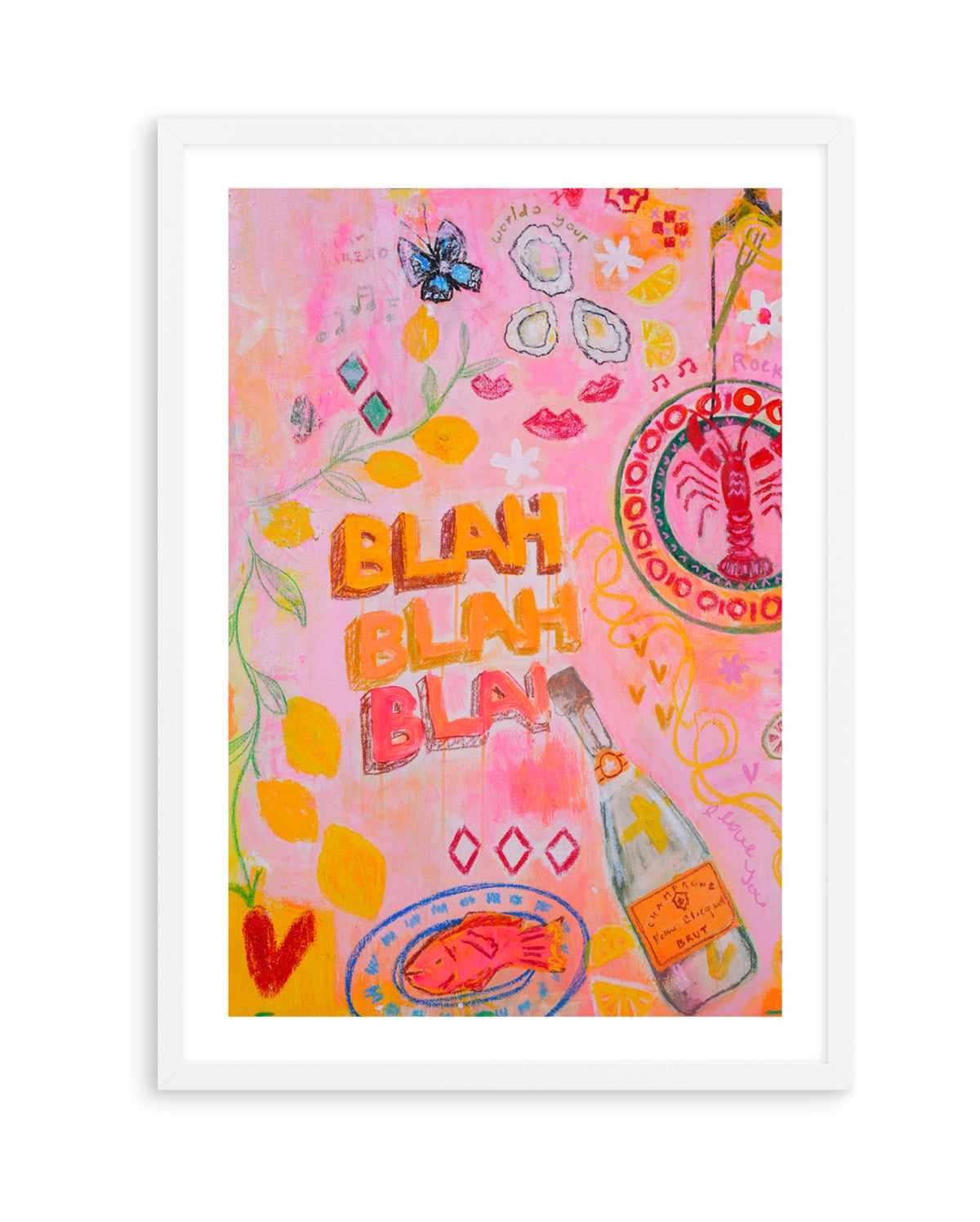 Blah Blah by Jackie Green | Art Print from Olive et Oriel where you can shop wallpaper and artworks online