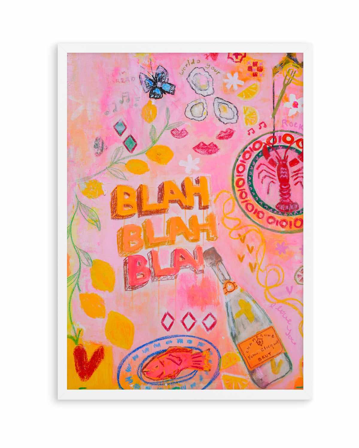 Blah Blah by Jackie Green | Art Print from Olive et Oriel where you can shop wallpaper and artworks online
