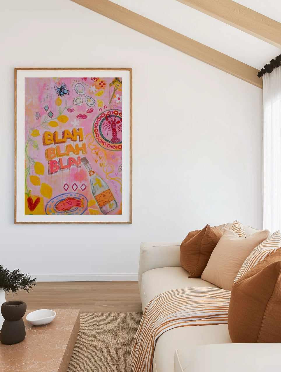 Blah Blah by Jackie Green | Art Print from Olive et Oriel where you can shop wallpaper and artworks online