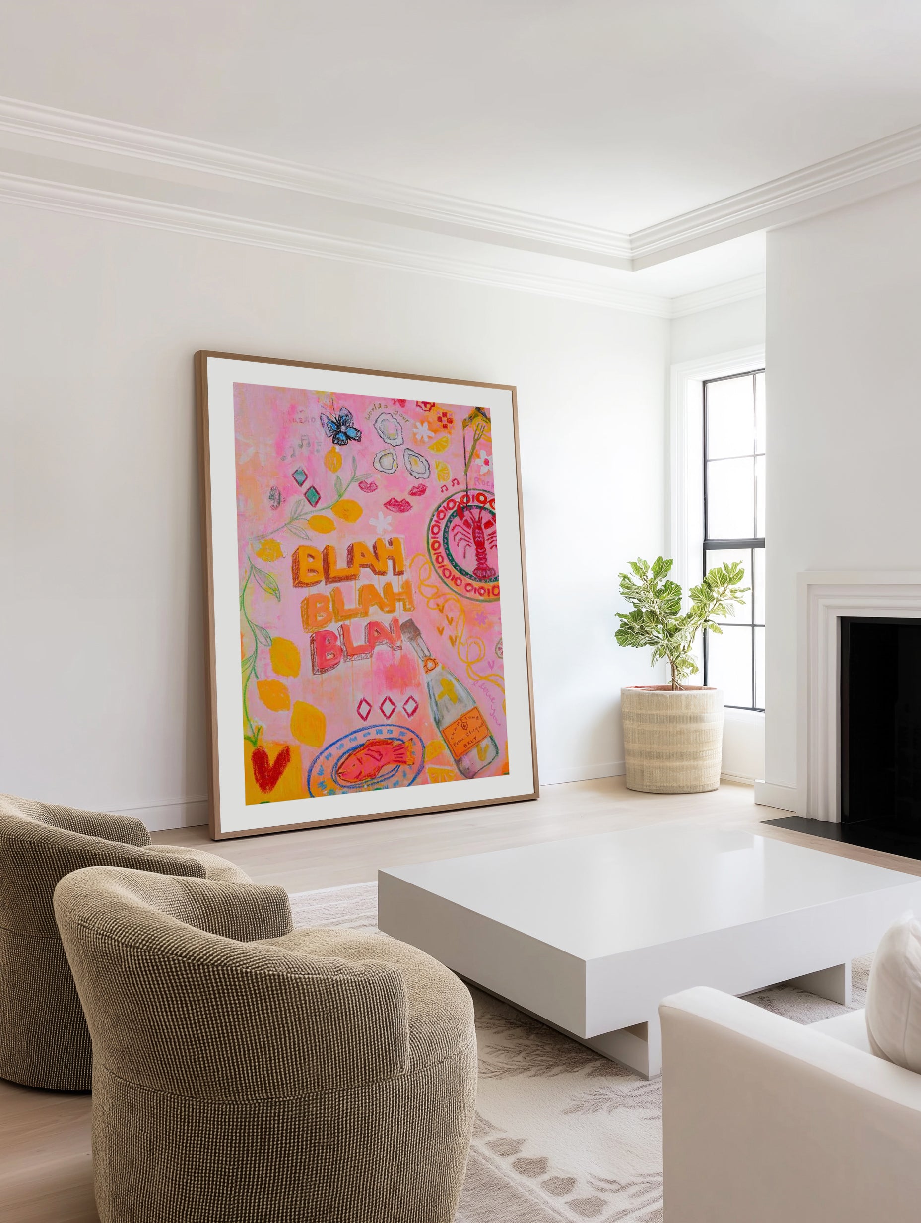 Blah Blah by Jackie Green | Art Print