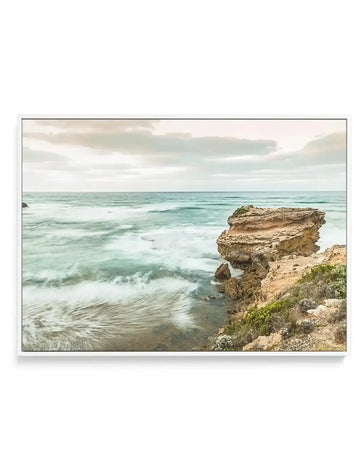 Blairgowrie, Victoria | Framed Canvas Art Print blue art print