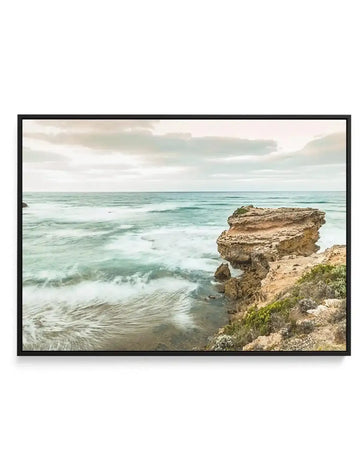 Blairgowrie, Victoria | Framed Canvas Art Print blue art print