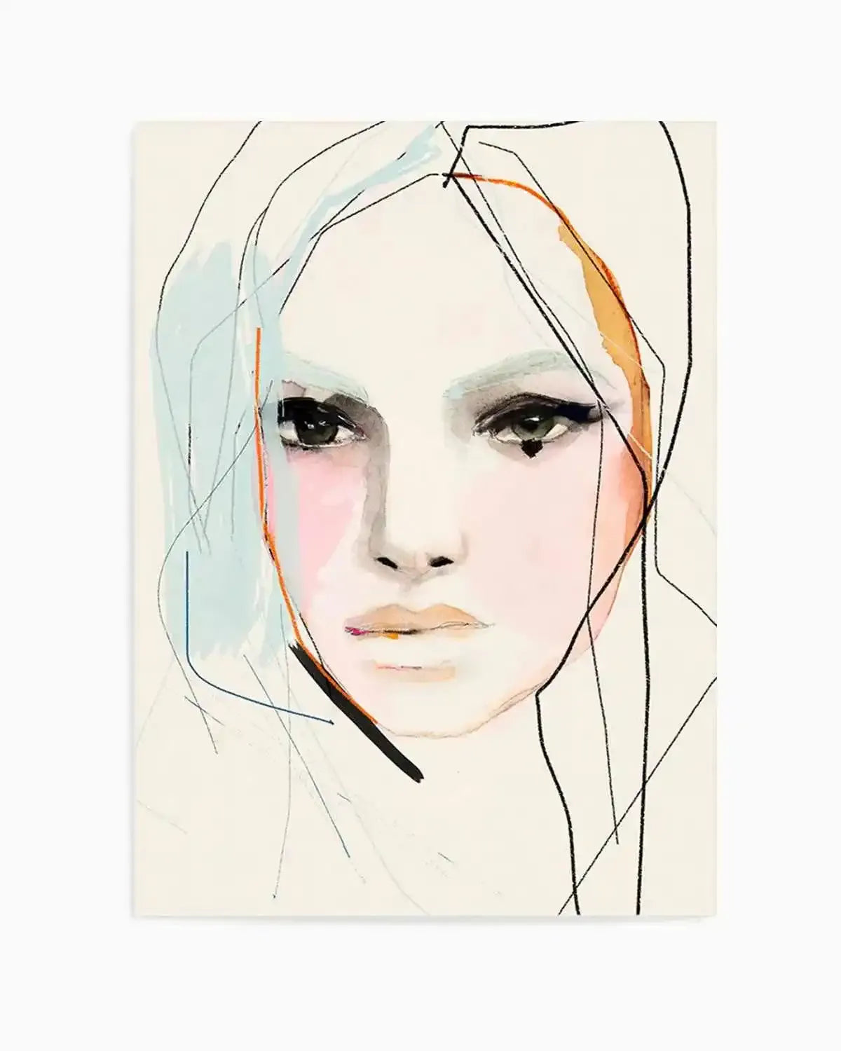 Blanche by Leigh Viner Art Print from Olive et Oriel where you can shop wallpaper and artworks online