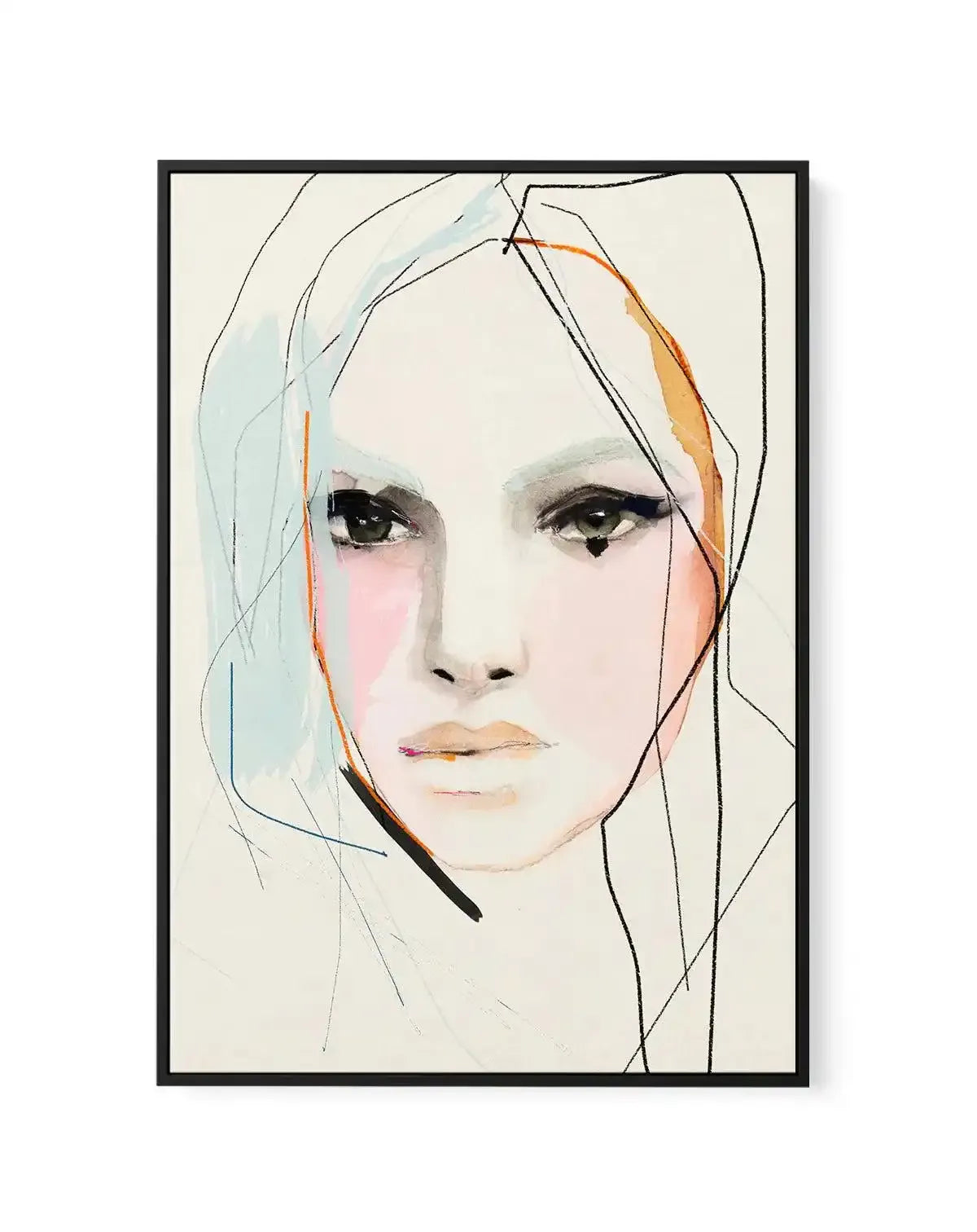 Blanche by Leigh Viner | Framed Canvas-CANVAS-You can shop wall art online with Olive et Oriel for everything from abstract art to fun kids wall art. Our beautiful modern art prints and canvas art are available from large canvas prints to wall art paintings and our proudly Australian artwork collection offers only the highest quality framed large wall art and canvas art Australia - You can buy fashion photography prints or Hampton print posters and paintings on canvas from Olive et Oriel and hav