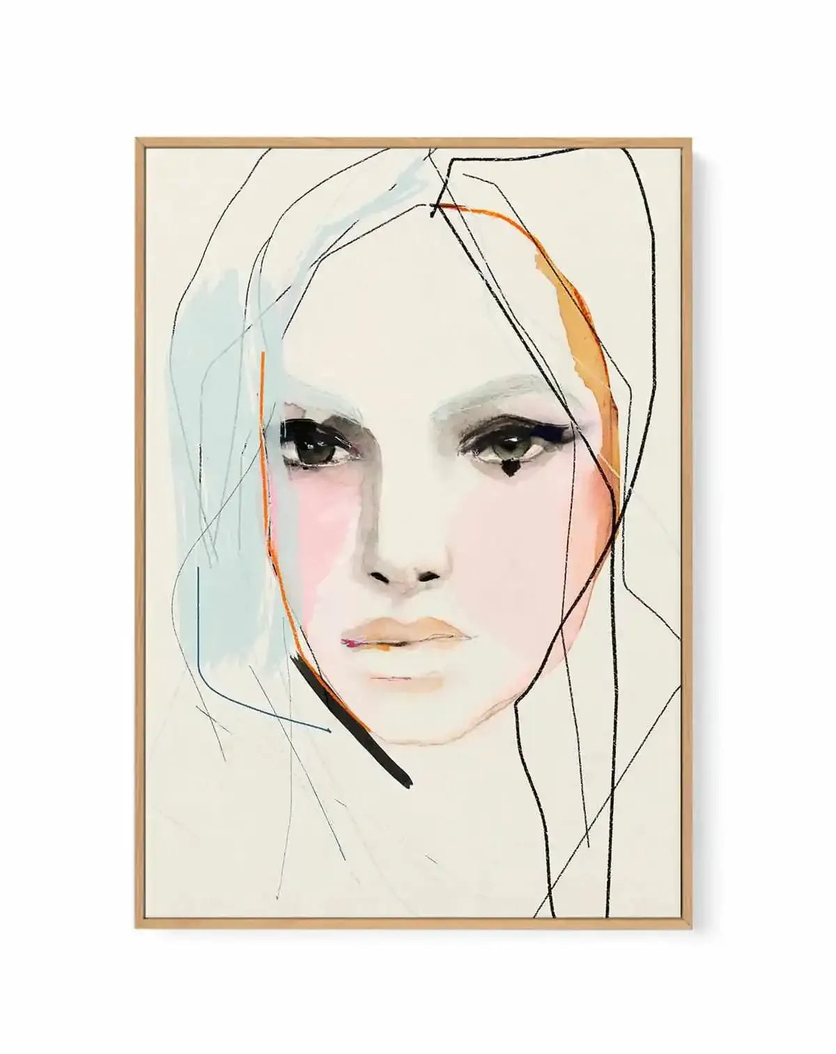 Blanche by Leigh Viner | Framed Canvas Art Print from Olive et Oriel where you can shop wallpaper and artworks online