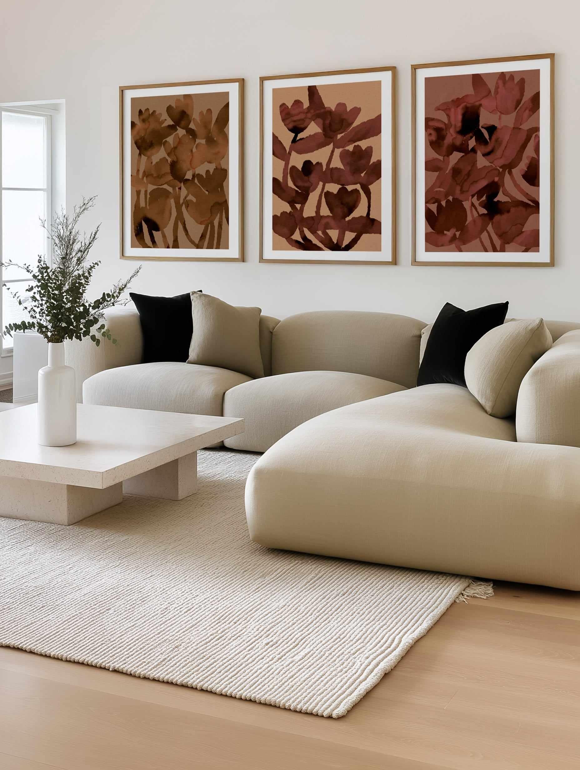 Blended Flowers 3 by Shatha Al Dafai | Art Print from Olive et Oriel where you can shop wallpaper and artworks online