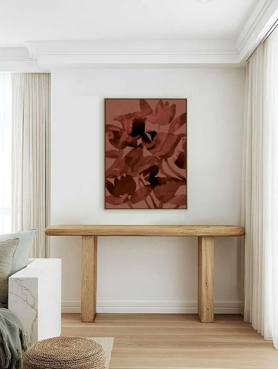 Blended Flowers 3 by Shatha Al Dafai | Framed Canvas Art Print from Olive et Oriel where you can shop wallpaper and artworks online