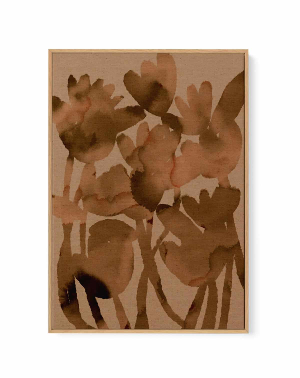 Blended Flowers 1 by Shatha Al Dafai | Framed Canvas Art Print from Olive et Oriel where you can shop wallpaper and artworks online