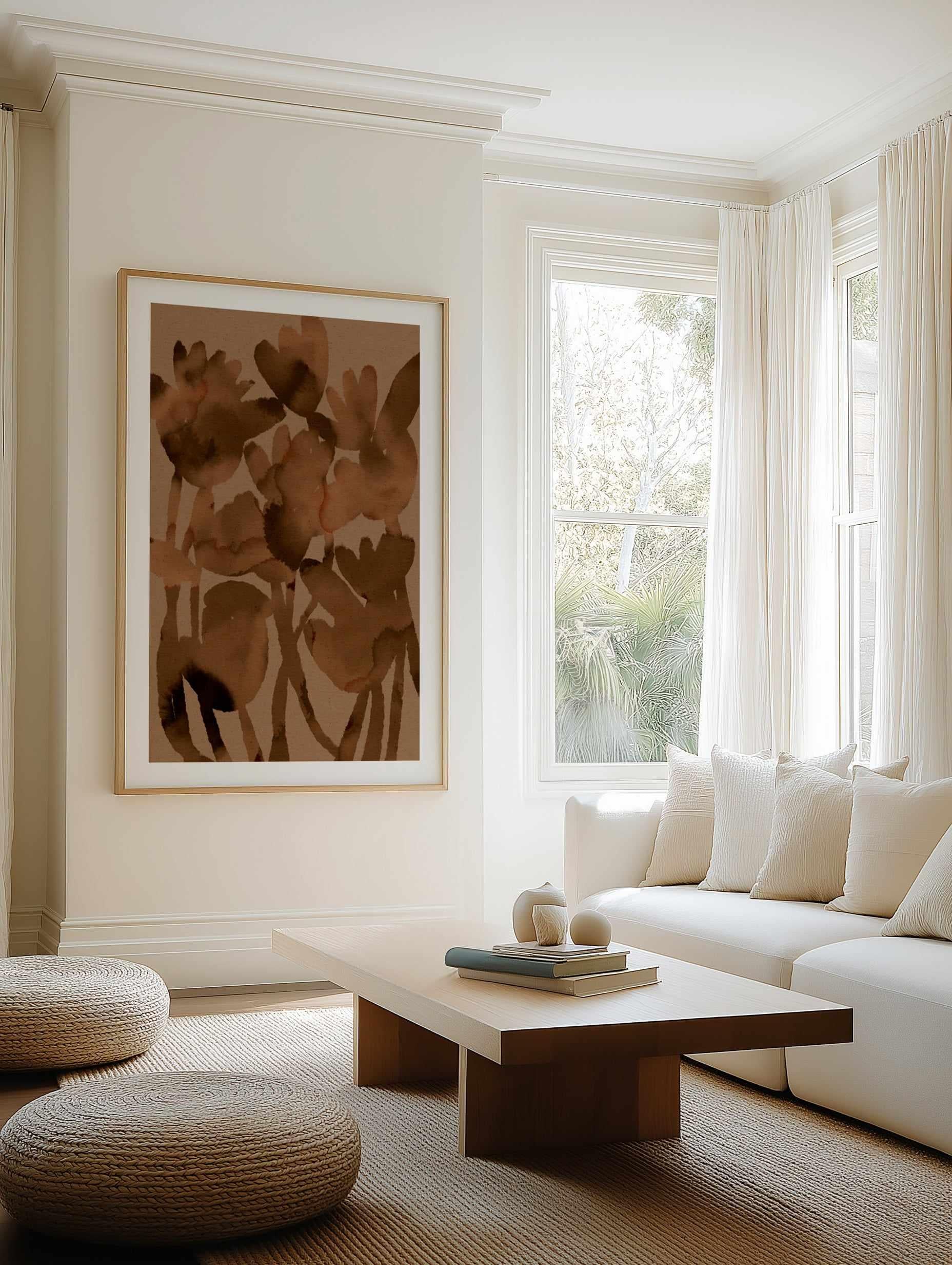 Blended Flowers 1 by Shatha Al Dafai | Art Print from Olive et Oriel where you can shop wallpaper and artworks online