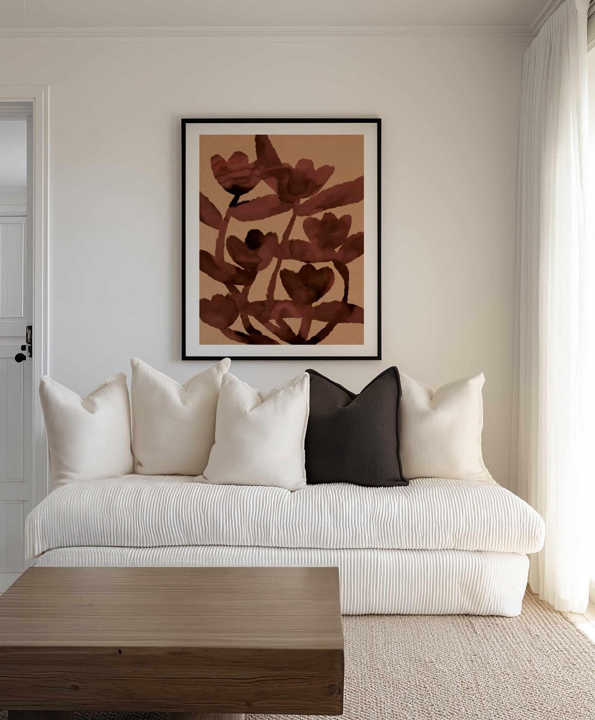 Blended Flowers 2 by Shatha Al Dafai | Art Print from Olive et Oriel where you can shop wallpaper and artworks online