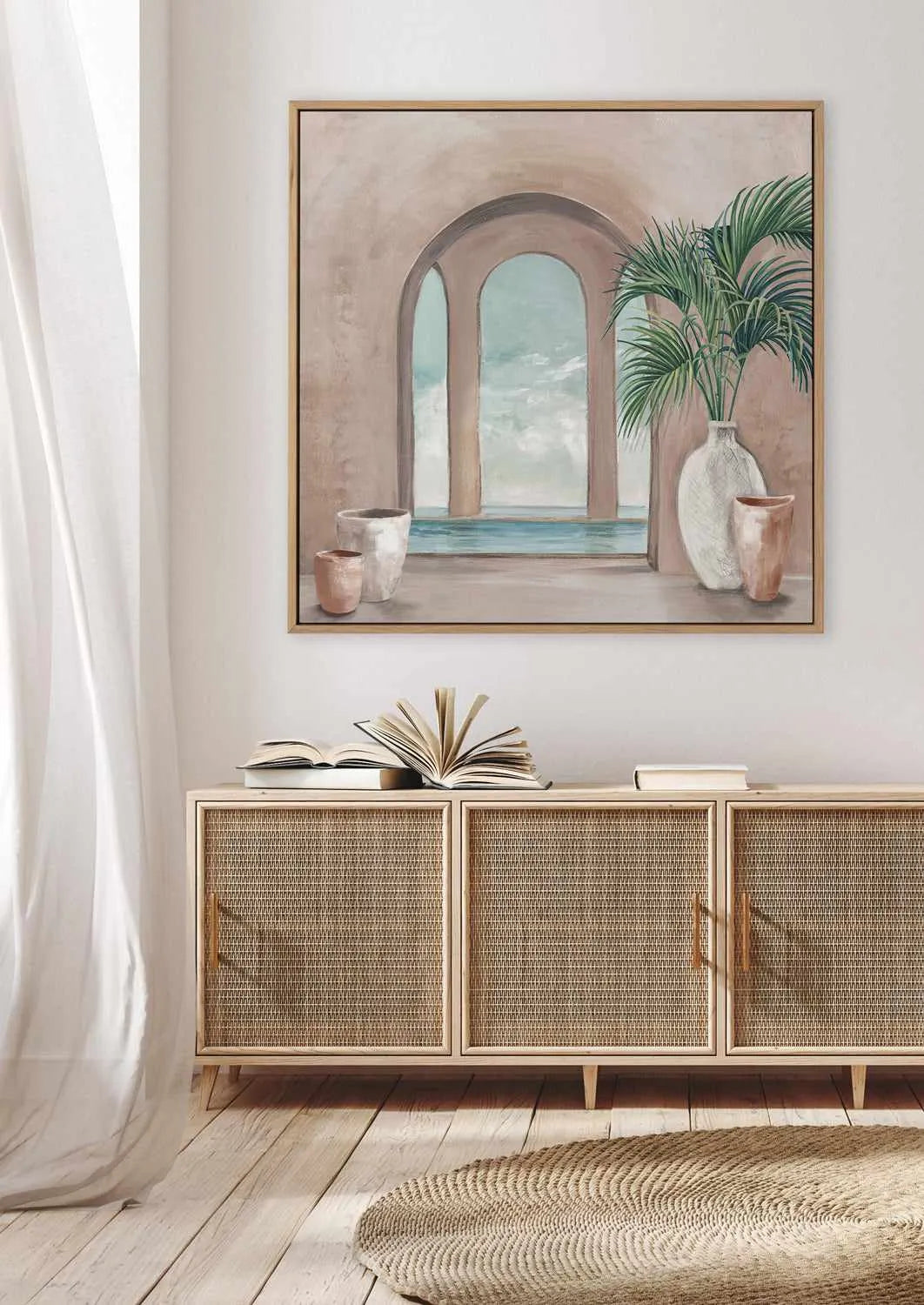Blissful Heaven | Framed Canvas Art Print from Olive et Oriel where you can shop wallpaper and artworks online
