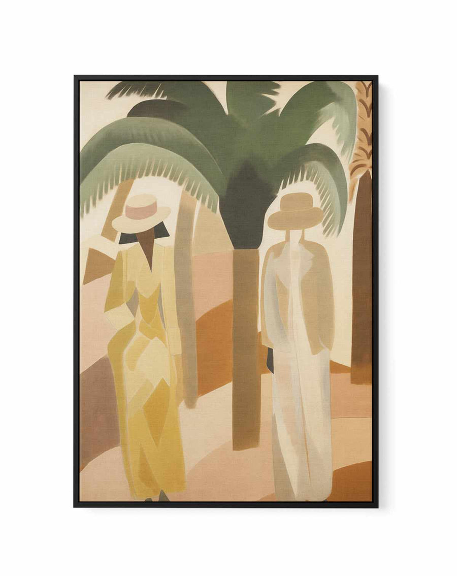 Block Palm I | Framed Canvas Art Print from Olive et Oriel where you can shop wallpaper and artworks online