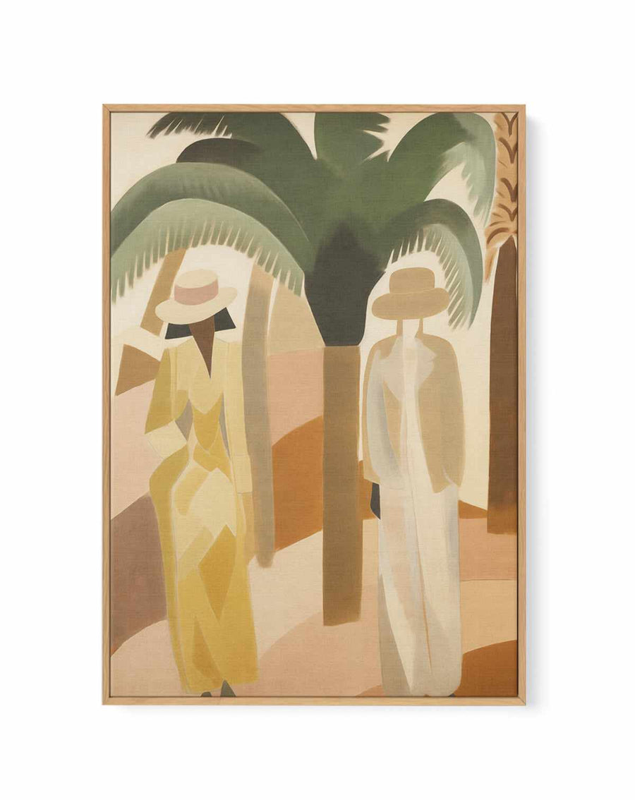 Block Palm I | Framed Canvas Art Print from Olive et Oriel where you can shop wallpaper and artworks online