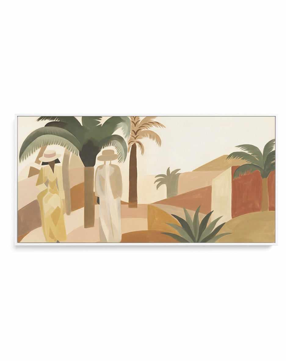 Block Palm I LS | Panoramic Canvas Art Print from Olive et Oriel where you can shop wallpaper and artworks online