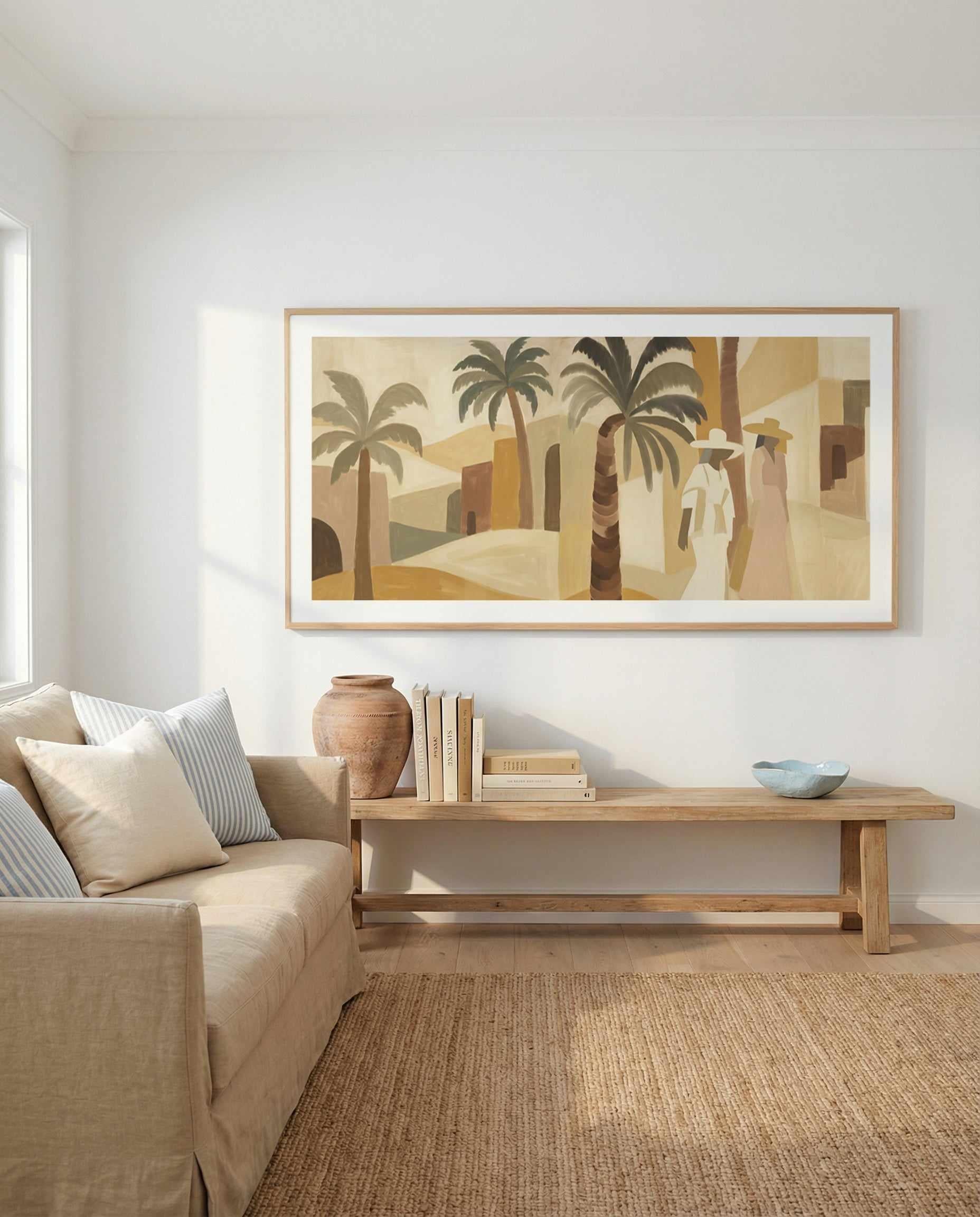 Block Palm II LS | Panoramic Art Print