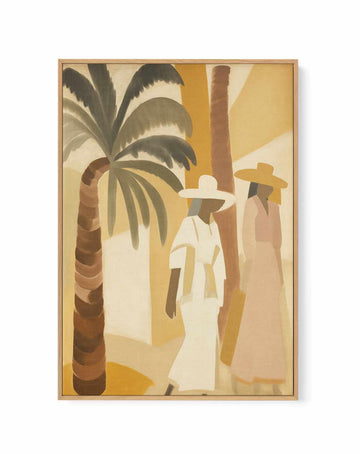 Block Palm II | Framed Canvas Art Print from Olive et Oriel where you can shop wallpaper and artworks online