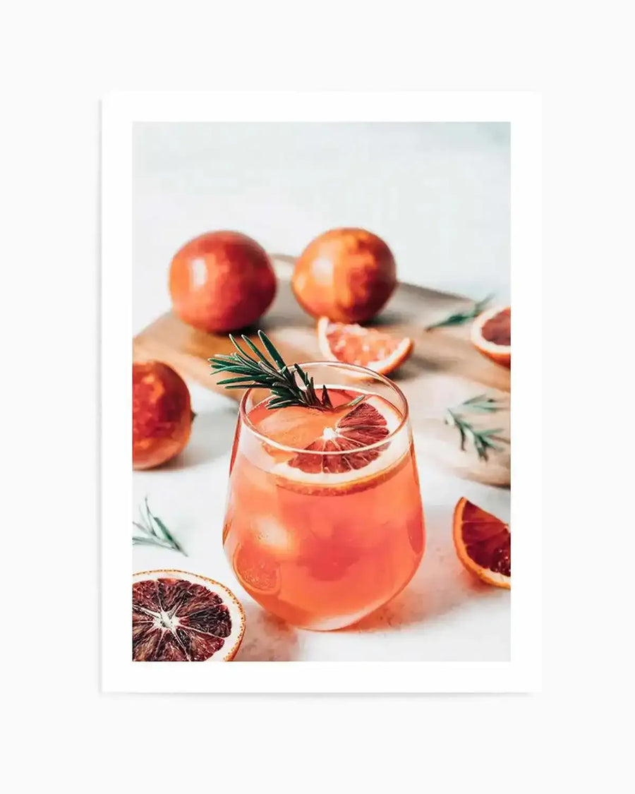 Blood Orange Spritz Art Print from Olive et Oriel where you can shop wallpaper and artworks online
