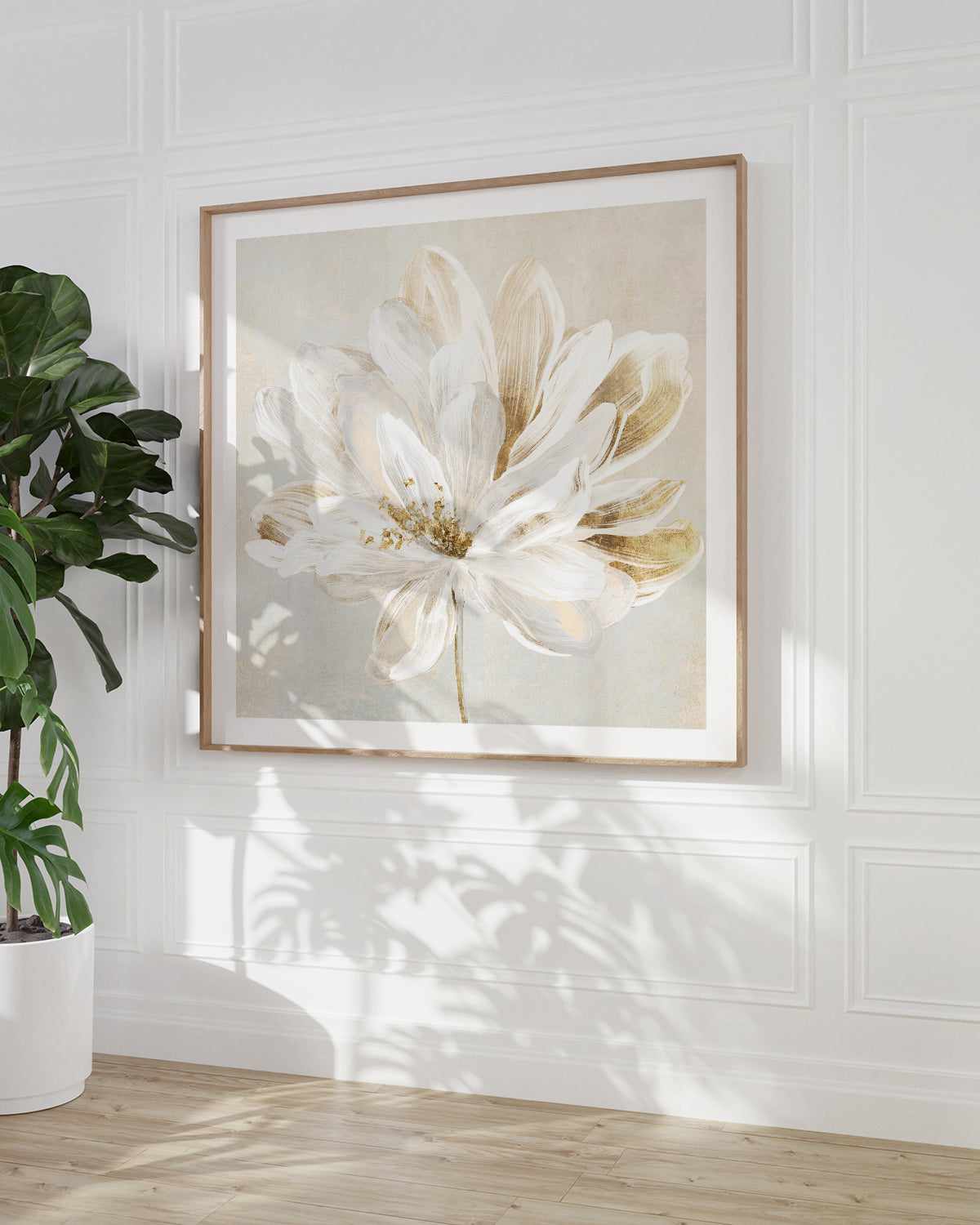 Bloomed in Beige II Art Print