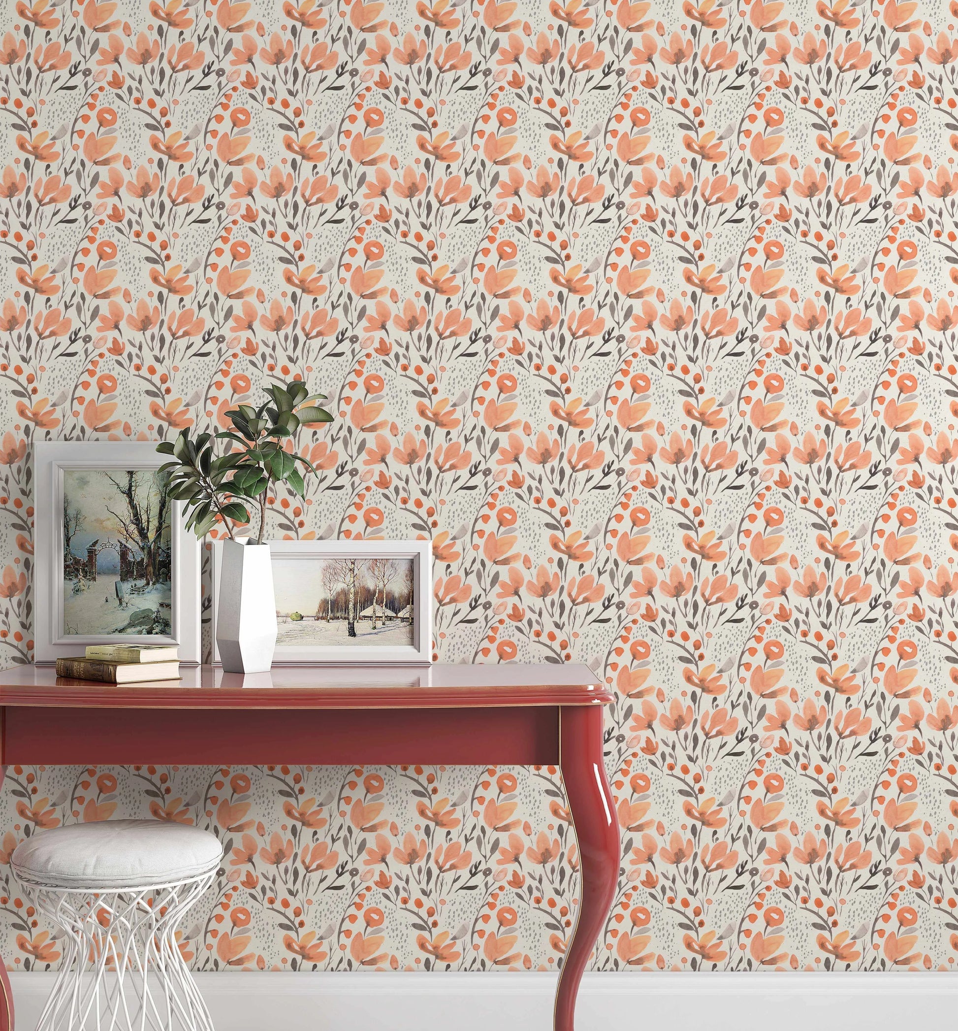 Blooming Bohemian Wallpaper-Wallpaper-Buy Kids Removable Wallpaper Online Our Custom Made Children√¢‚Ç¨‚Ñ¢s Wallpapers Are A Fun Way To Decorate And Enhance Boys Bedroom Decor And Girls Bedrooms They Are An Amazing Addition To Your Kids Bedroom Walls Our Collection of Kids Wallpaper Is Sure To Transform Your Kids Rooms Interior Style From Pink Wallpaper To Dinosaur Wallpaper Even Marble Wallpapers For Teen Boys Shop Peel And Stick Wallpaper Online Today With Olive et Oriel