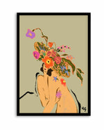 Blooming Headpiece by Arty Guava | Art Print