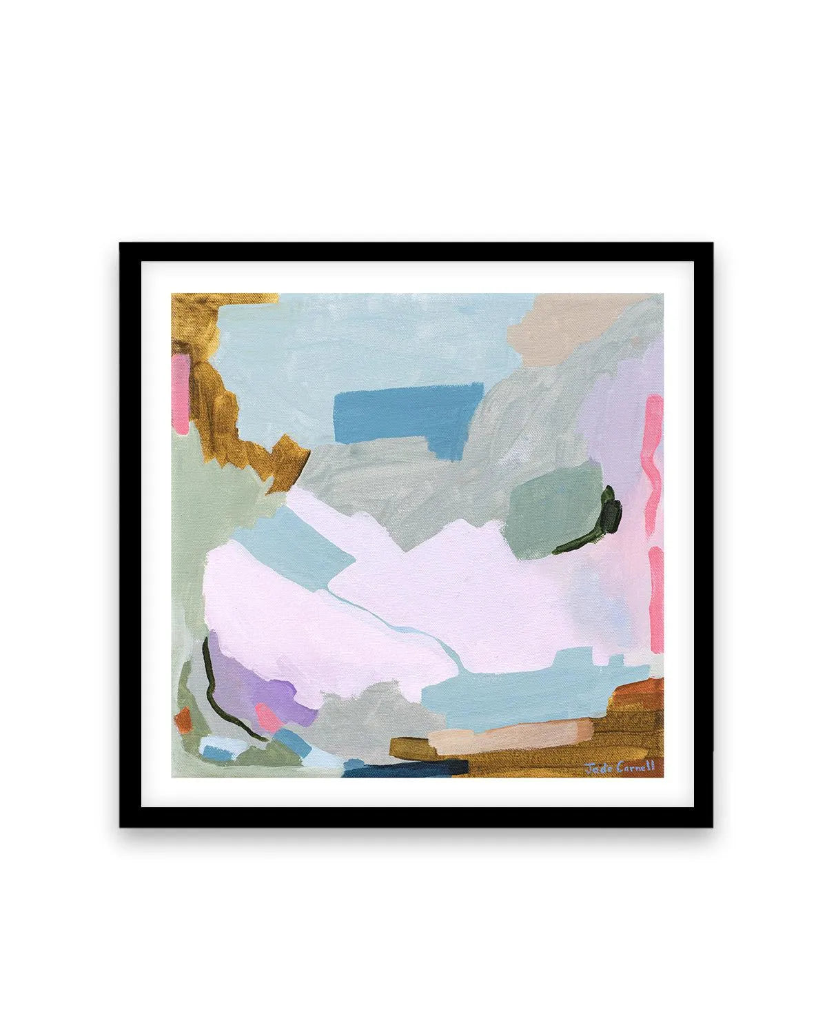 Blossom by Jade Carnell Art Print-PRINT-Olive et Oriel-Jade Carnell-70x70 cm | 27.5" x 27.5"-Black-With White Border-Buy-Australian-Art-Prints-Online-with-Olive-et-Oriel-Your-Artwork-Specialists-Austrailia-Decorate-With-Coastal-Photo-Wall-Art-Prints-From-Our-Beach-House-Artwork-Collection-Fine-Poster-and-Framed-Artwork