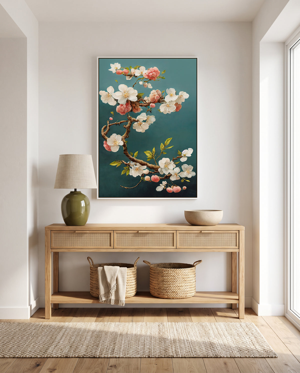 Blossom Symphony by Treechild | Framed Canvas Art Print