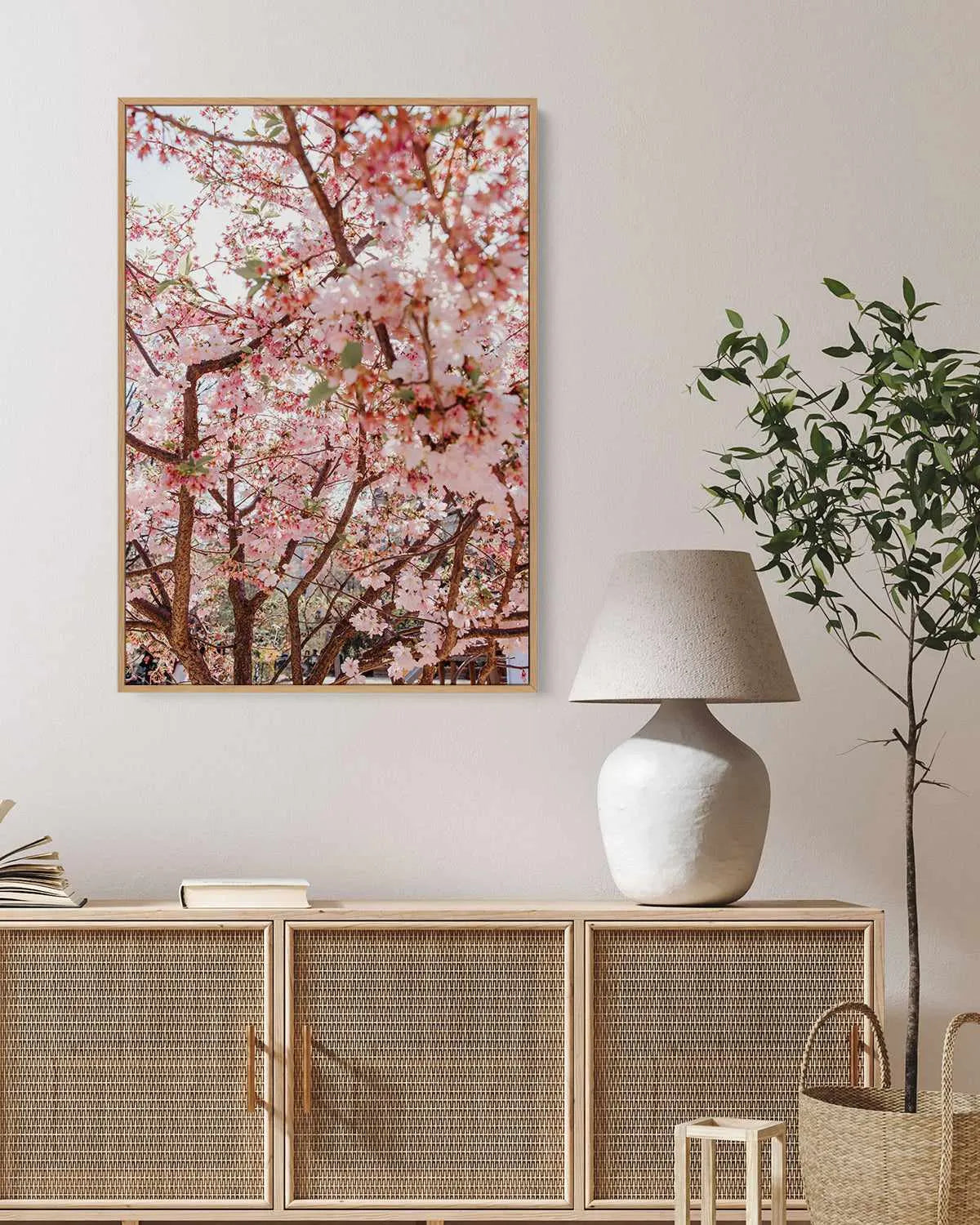 Blossoms in Paris by Jovani Demetrie | Framed Canvas Art Print from Olive et Oriel where you can shop wallpaper and artworks online