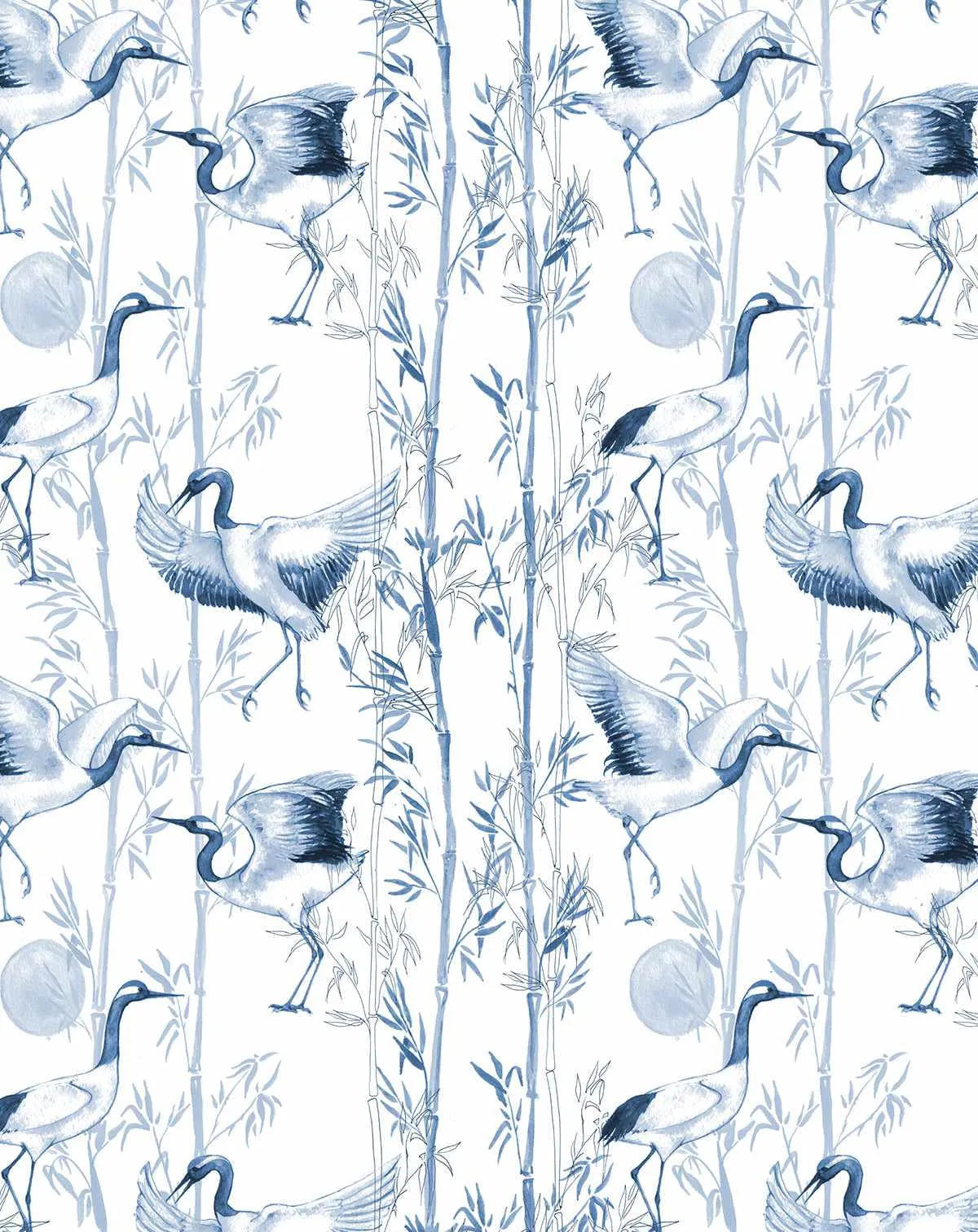 Blue Bamboo Wallpaper - Olive et Oriel