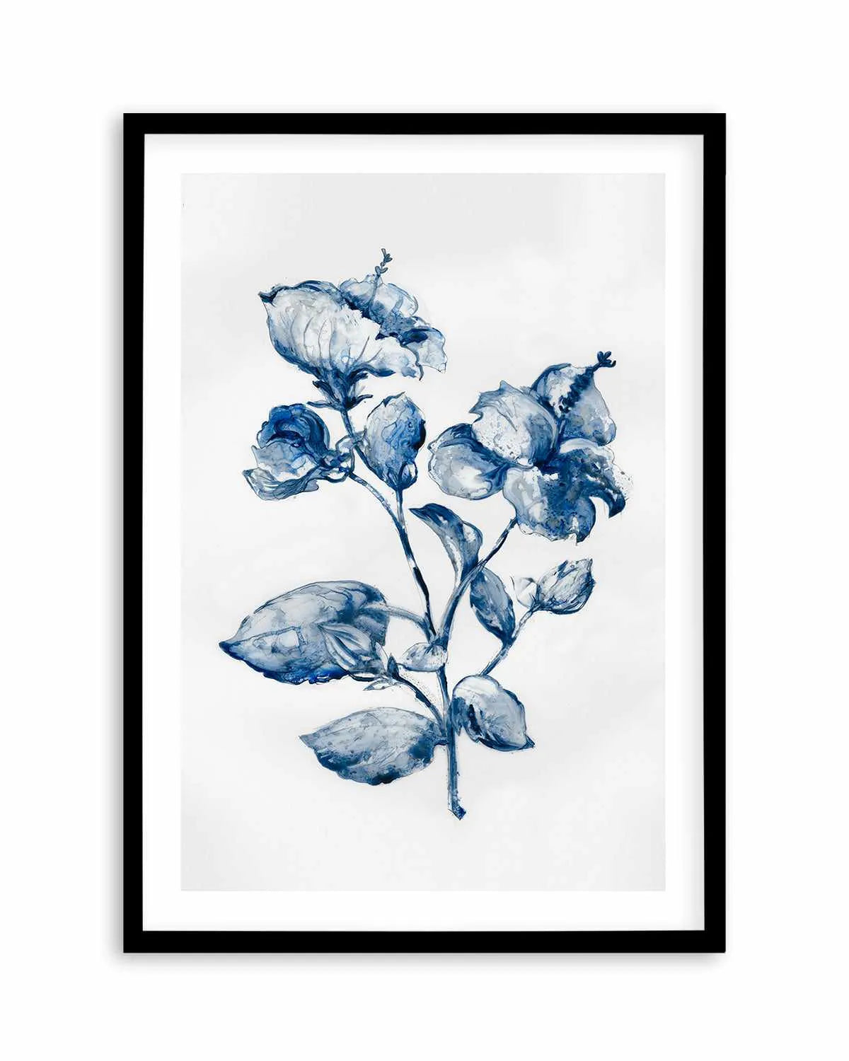 Blue Blooming Art Print from Olive et Oriel where you can shop wallpaper and artworks online