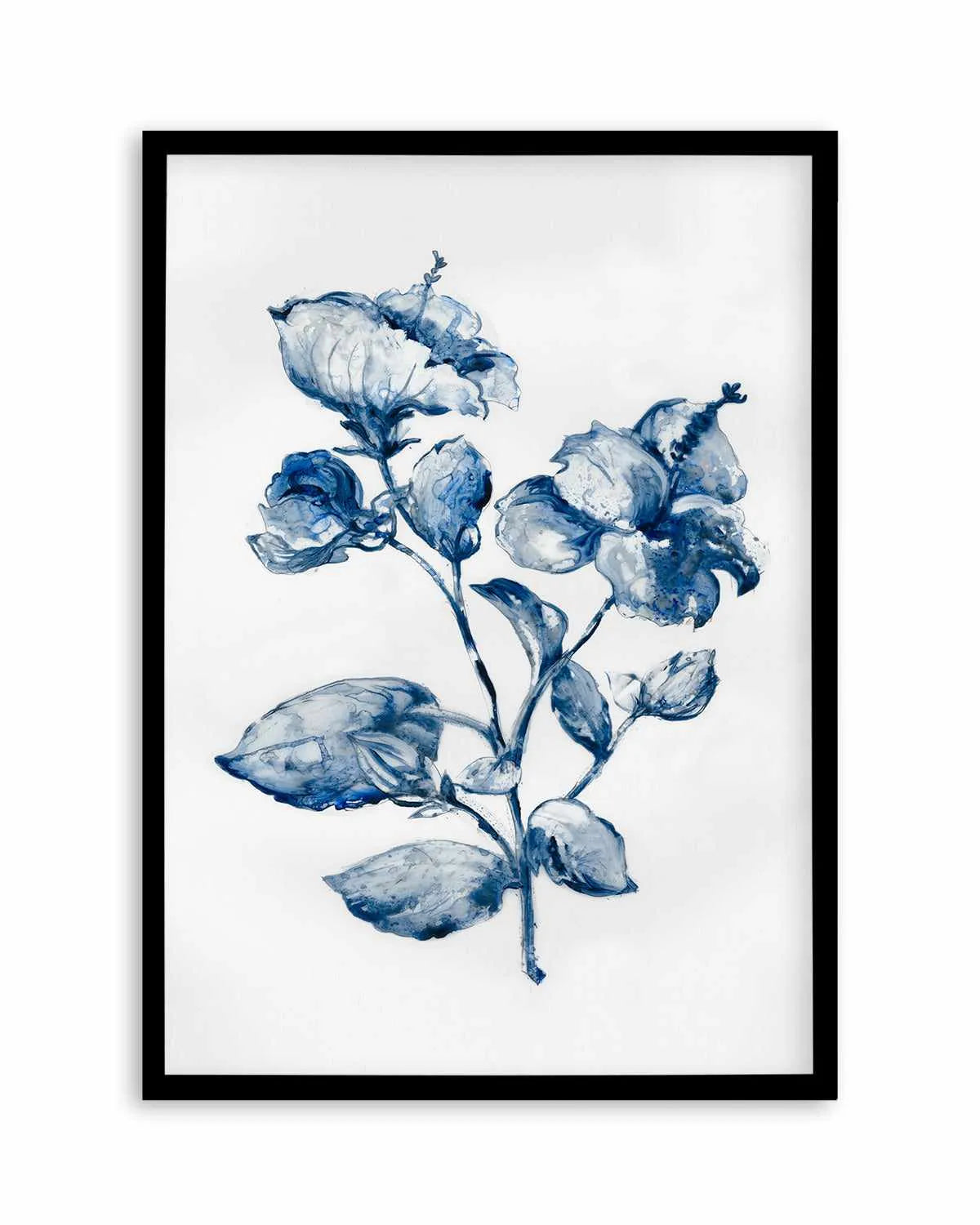 Blue Blooming Art Print from Olive et Oriel where you can shop wallpaper and artworks online