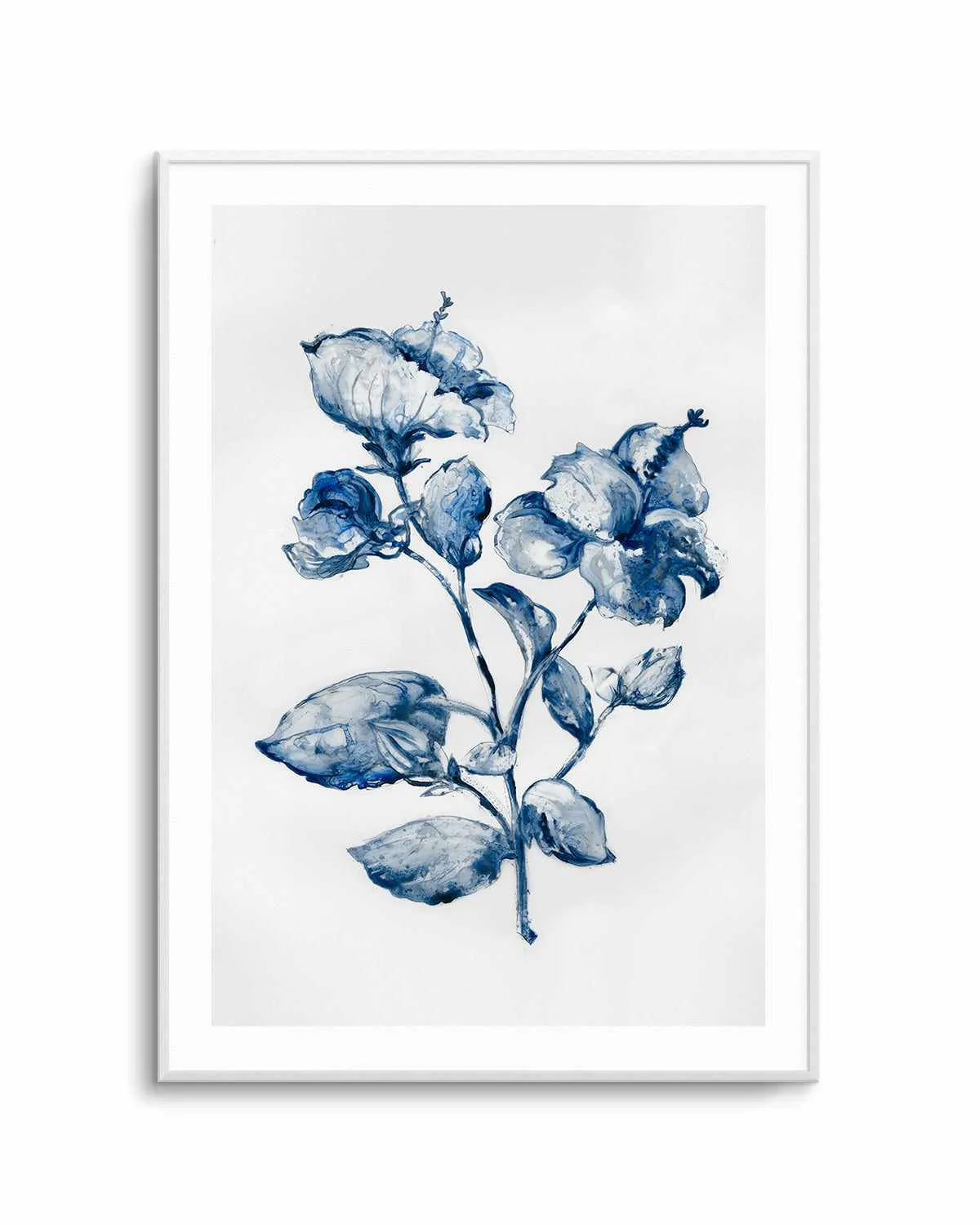 Blue Blooming Art Print from Olive et Oriel where you can shop wallpaper and artworks online