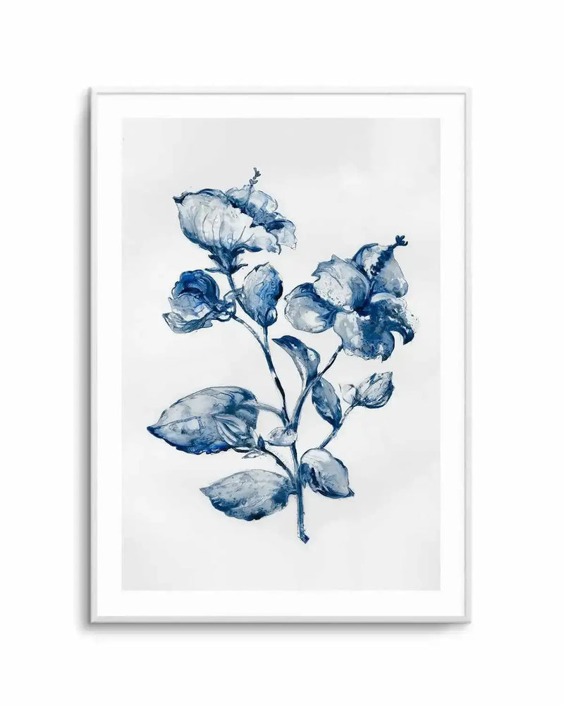 Blue Blooming Art Print from Olive et Oriel where you can shop wallpaper and artworks online