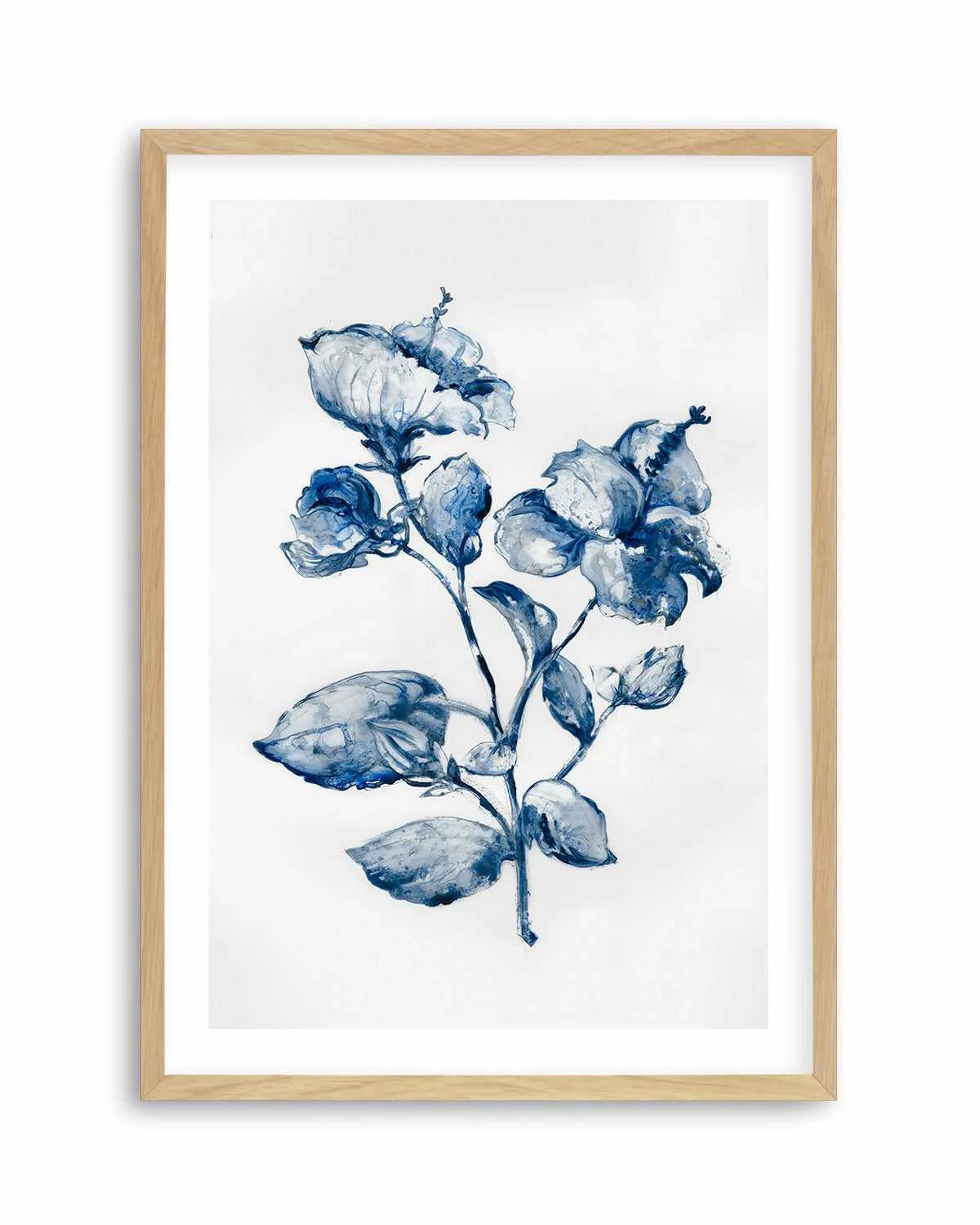 Blue Blooming Art Print from Olive et Oriel where you can shop wallpaper and artworks online