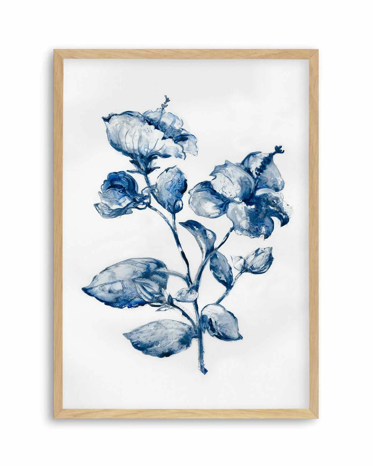 Blue Blooming Art Print from Olive et Oriel where you can shop wallpaper and artworks online