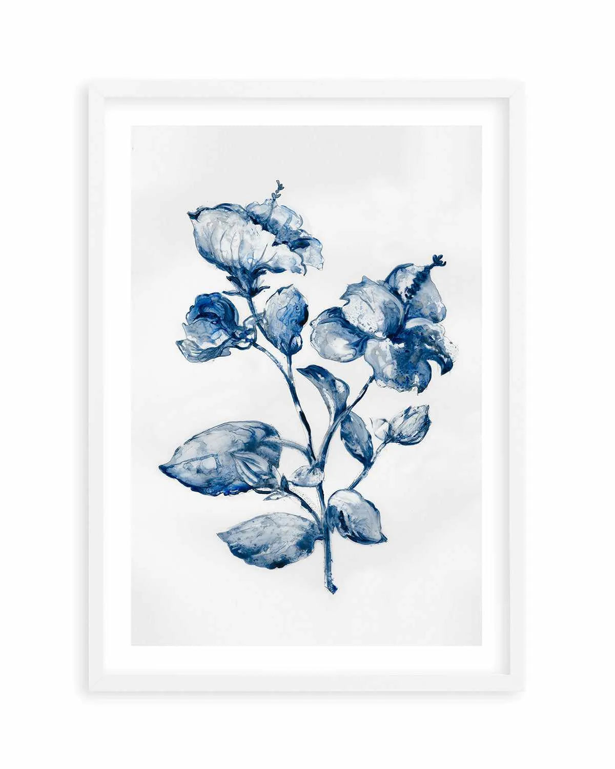 Blue Blooming Art Print from Olive et Oriel where you can shop wallpaper and artworks online