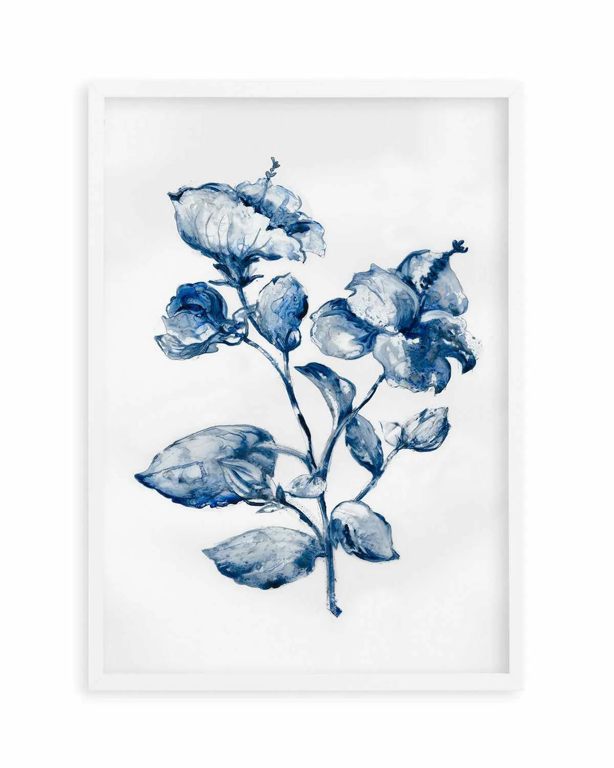 Blue Blooming Art Print from Olive et Oriel where you can shop wallpaper and artworks online