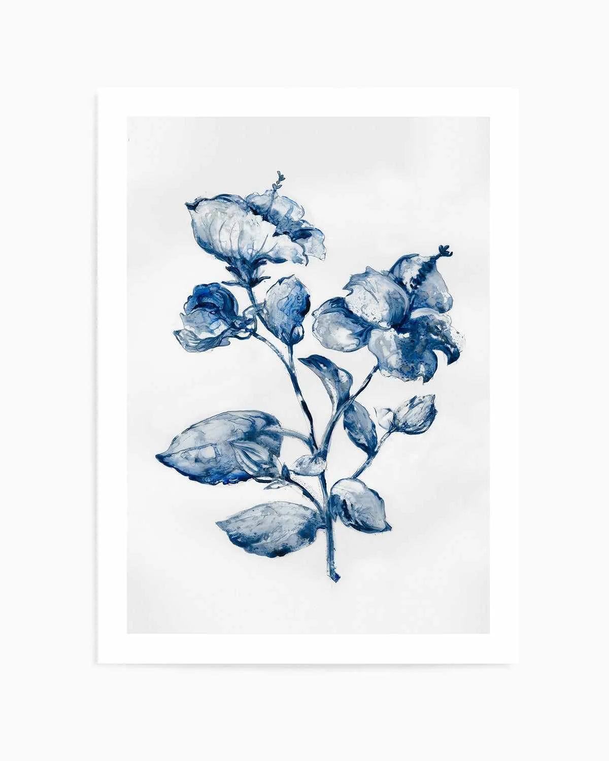Blue Blooming Art Print from Olive et Oriel where you can shop wallpaper and artworks online