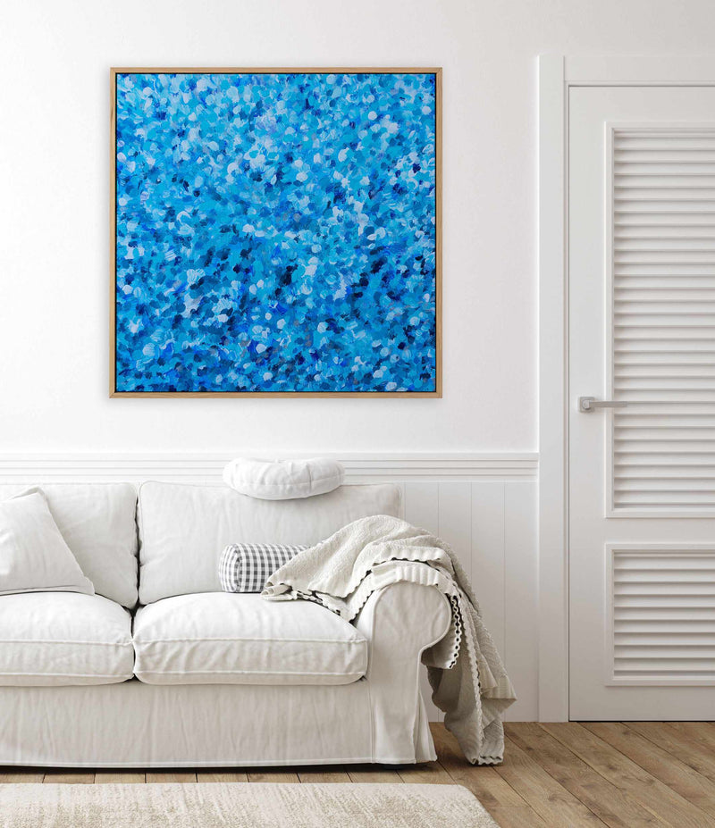 Blue by Katherine Spiller | Framed Canvas Art Print from Olive et Oriel where you can shop wallpaper and artworks online