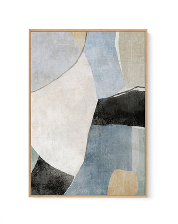 Blue Canyon 3 by Suzanne Nicoll | Framed Canvas Wall Art